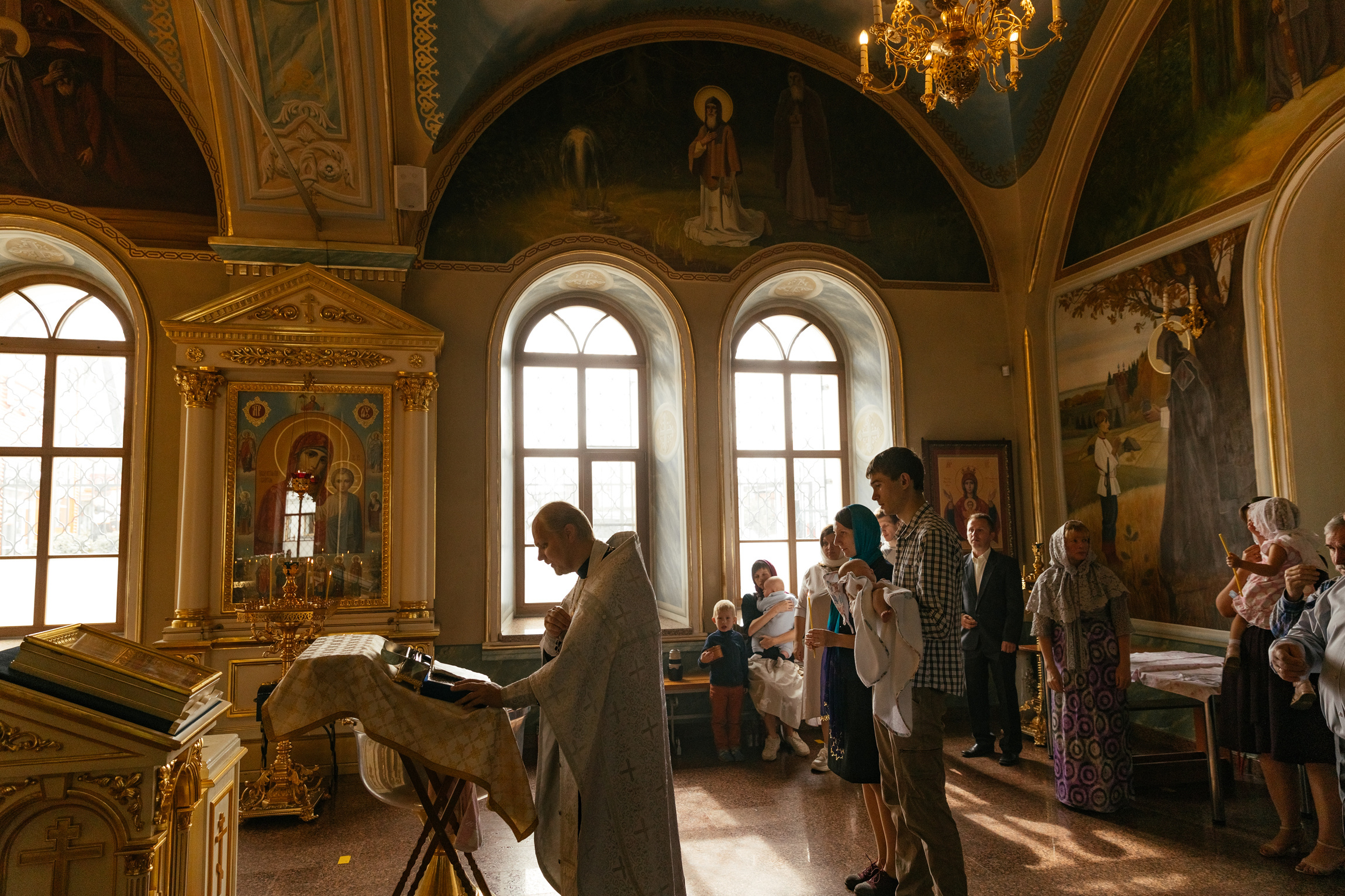 Фотосессия крещения Вероники