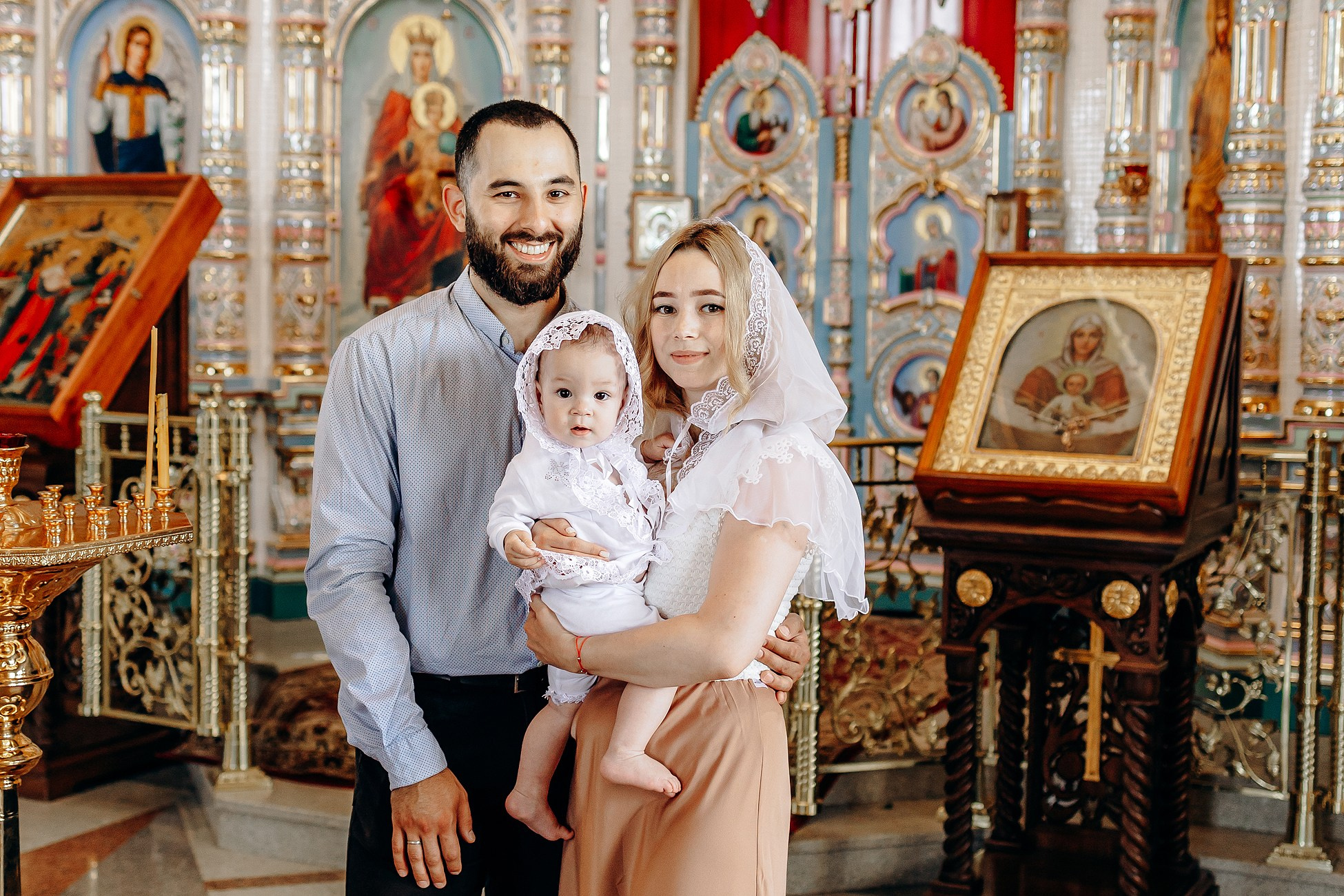 Крещение в Храме в Большой Валяевке. Семейный фотограф в Пензе Мария Левина