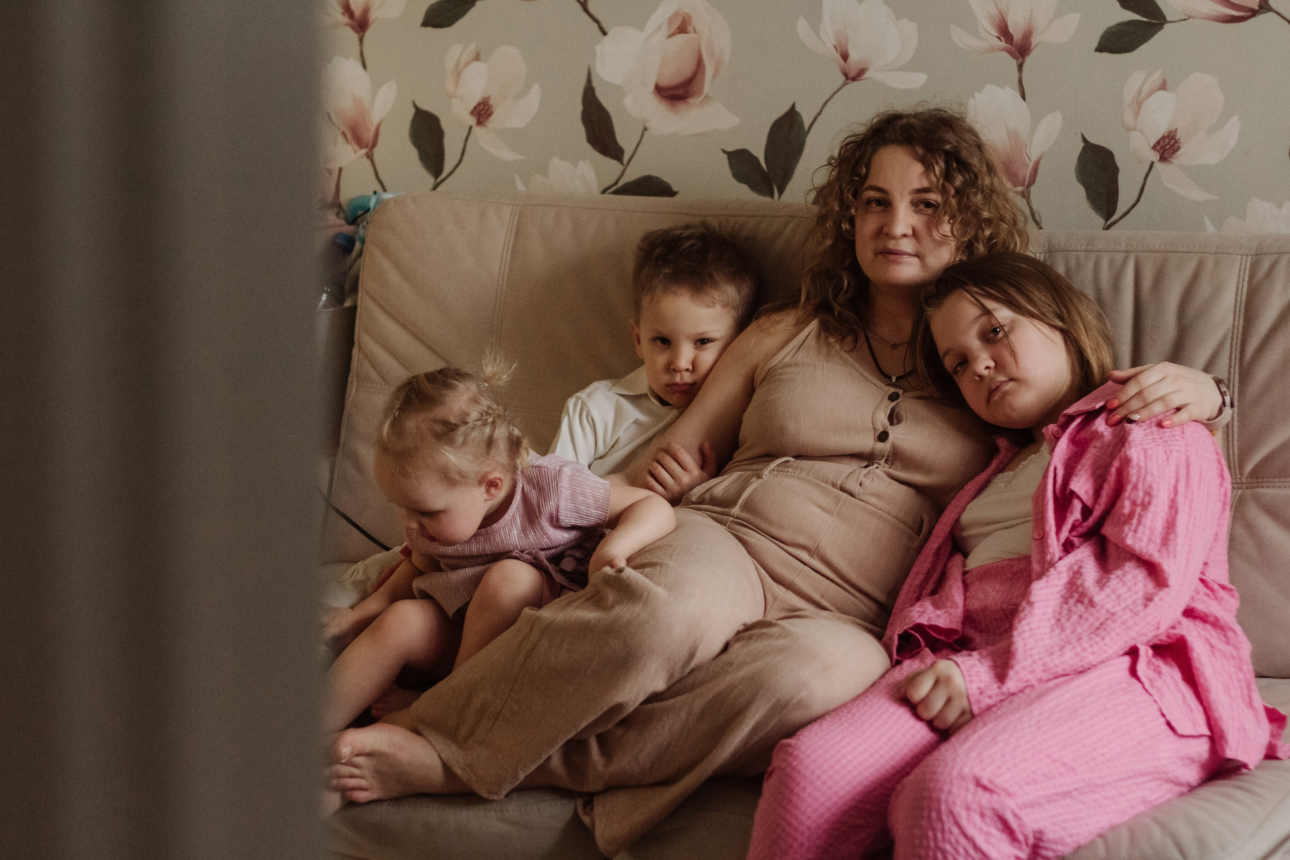 Домашняя фотосессия многодетной семьи. Семейный фотограф в Томске Максимова Екатерина