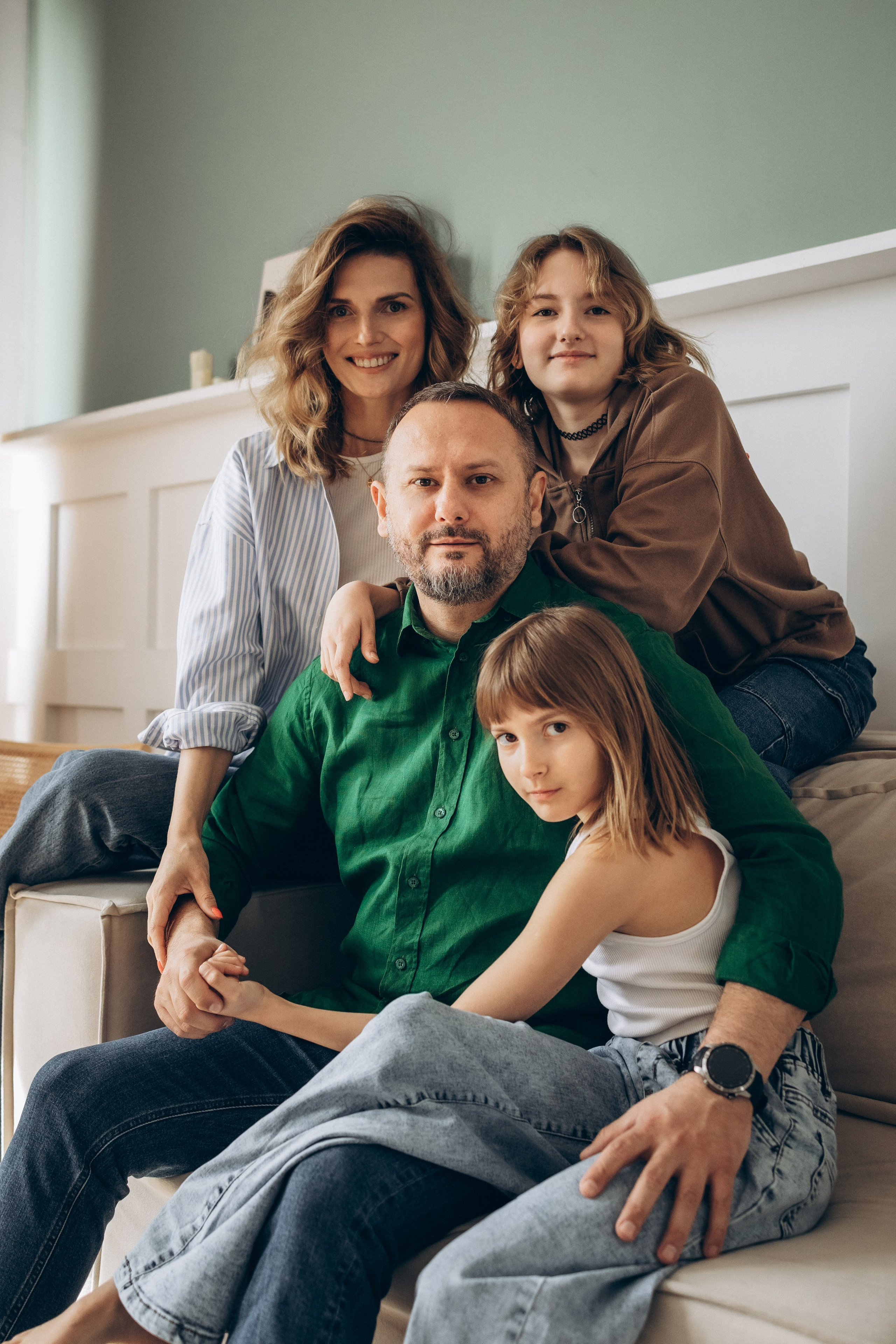 Софья, Сергей, Маша и Лера. Семейный, женский фотограф Москве Лиза Лутцева