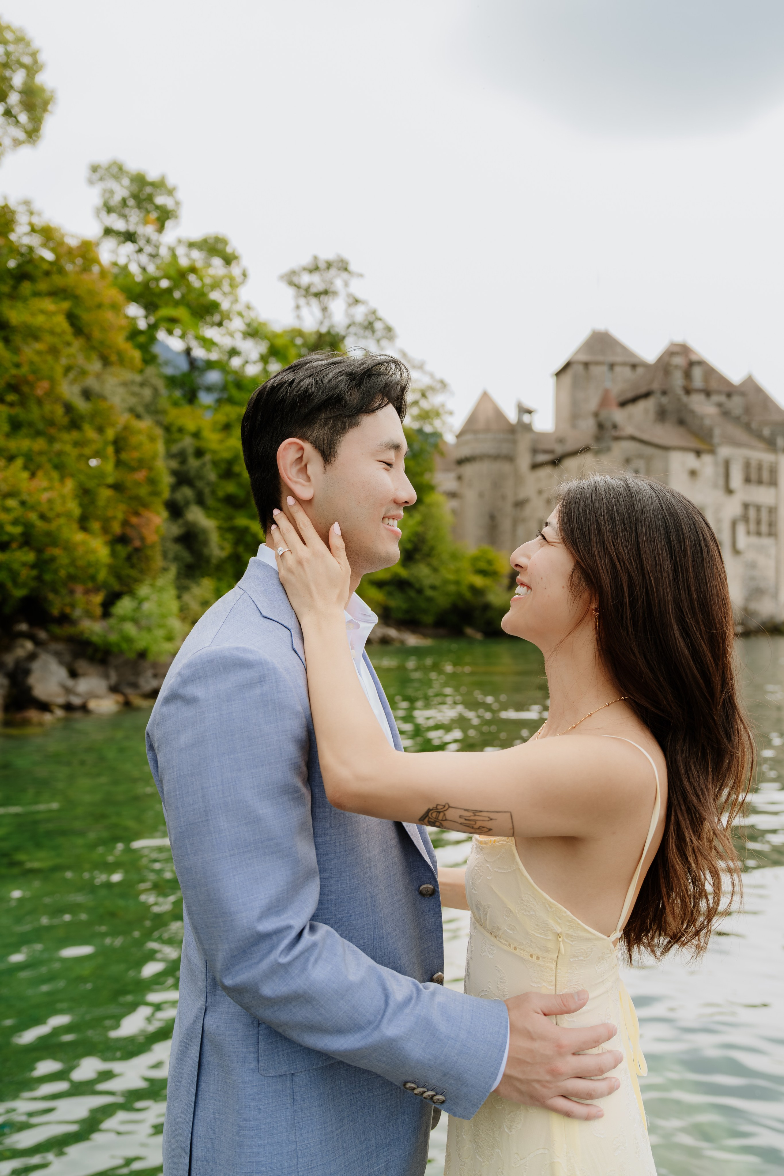 Kristi & Andy | Proposal Montreux. Professional Wedding Photographer Geneva & Romande Switzerland | Tanya Creator