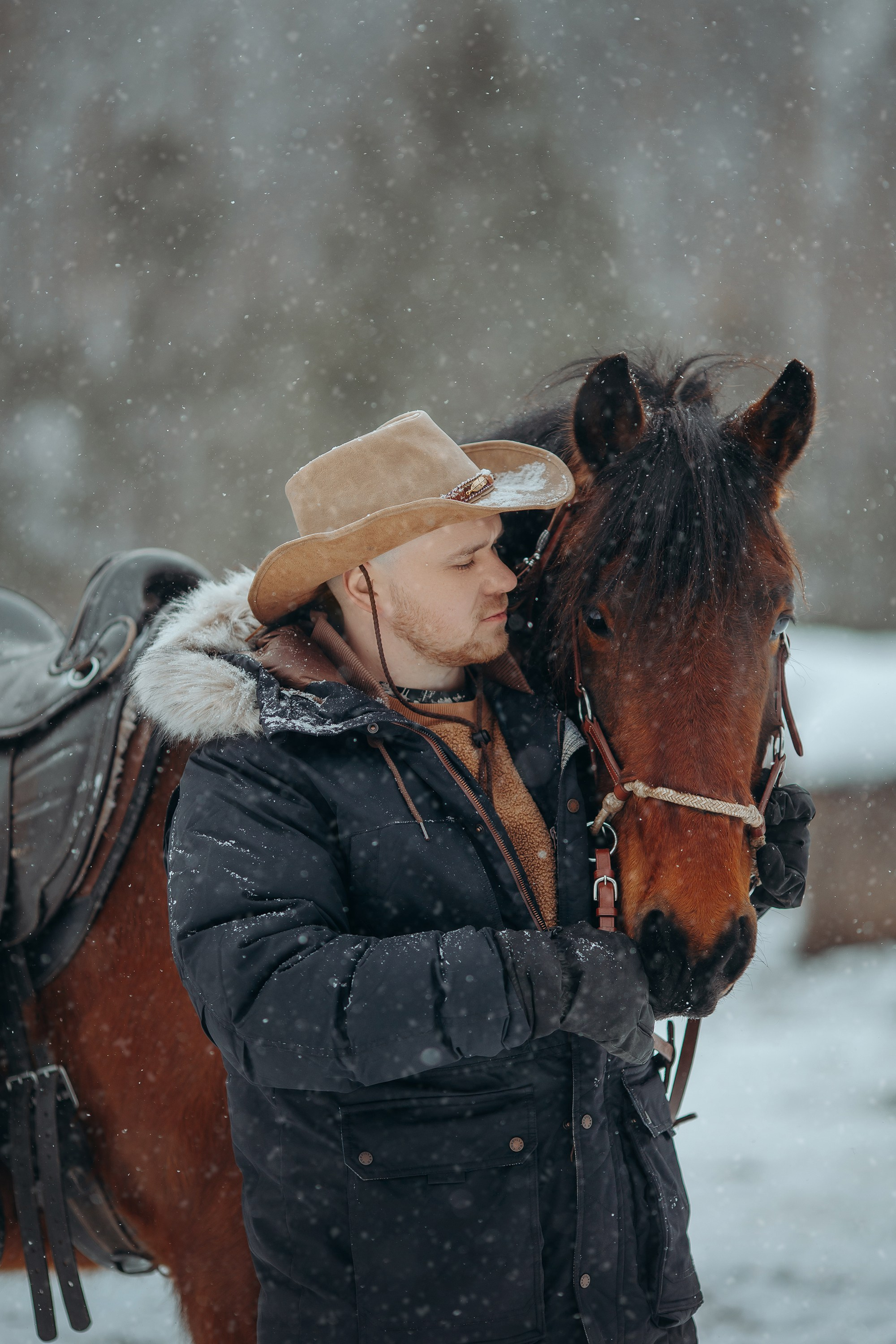 Снежная история. Анна Молчанова конный фотограф в Тюмени | фотосессии с лошадьми Тюмень