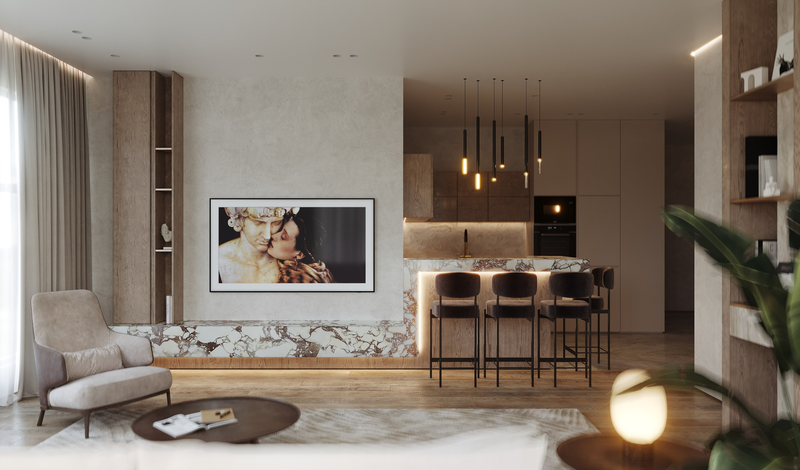 ЖК «На Петровском». 3D визуализация интерьера