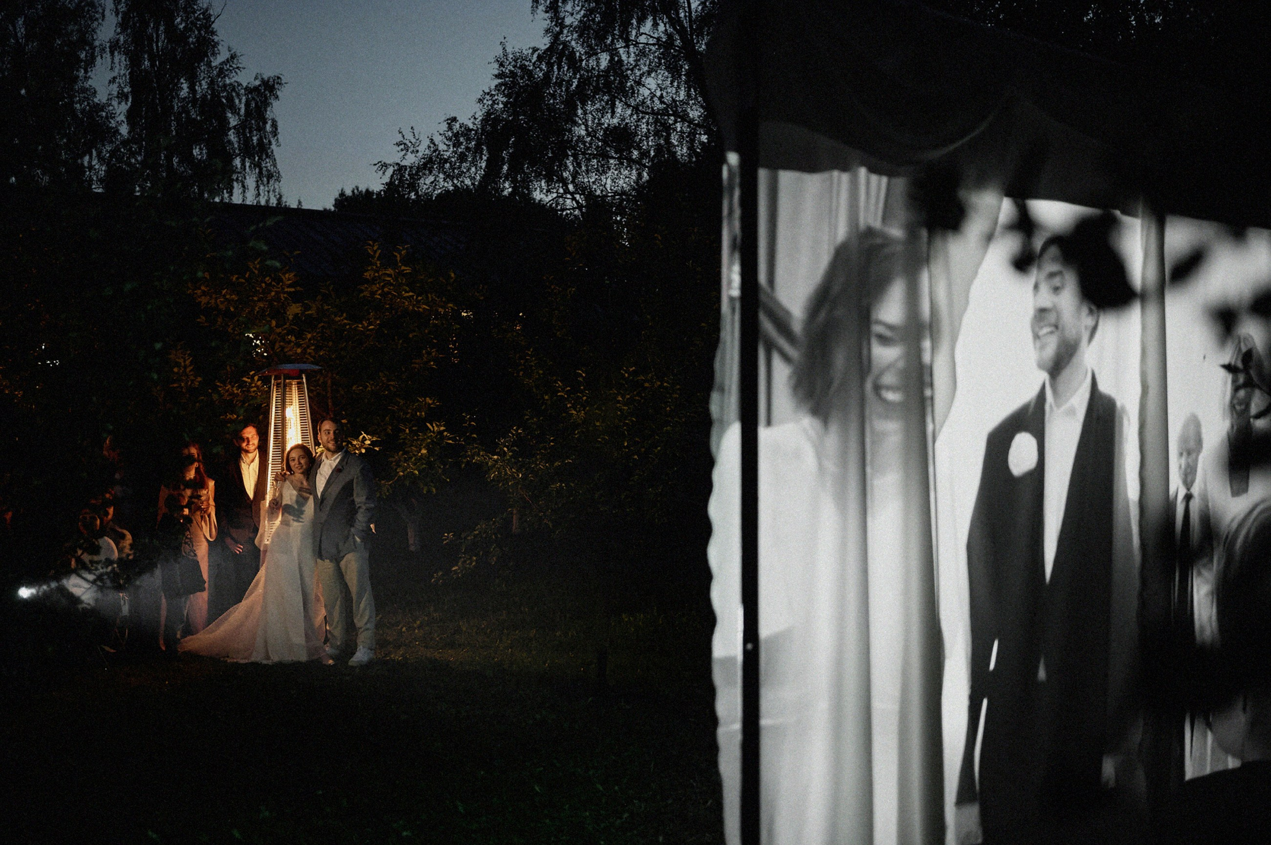 Dinner in the Apple Orchard. Sasha&Karina Photographers
