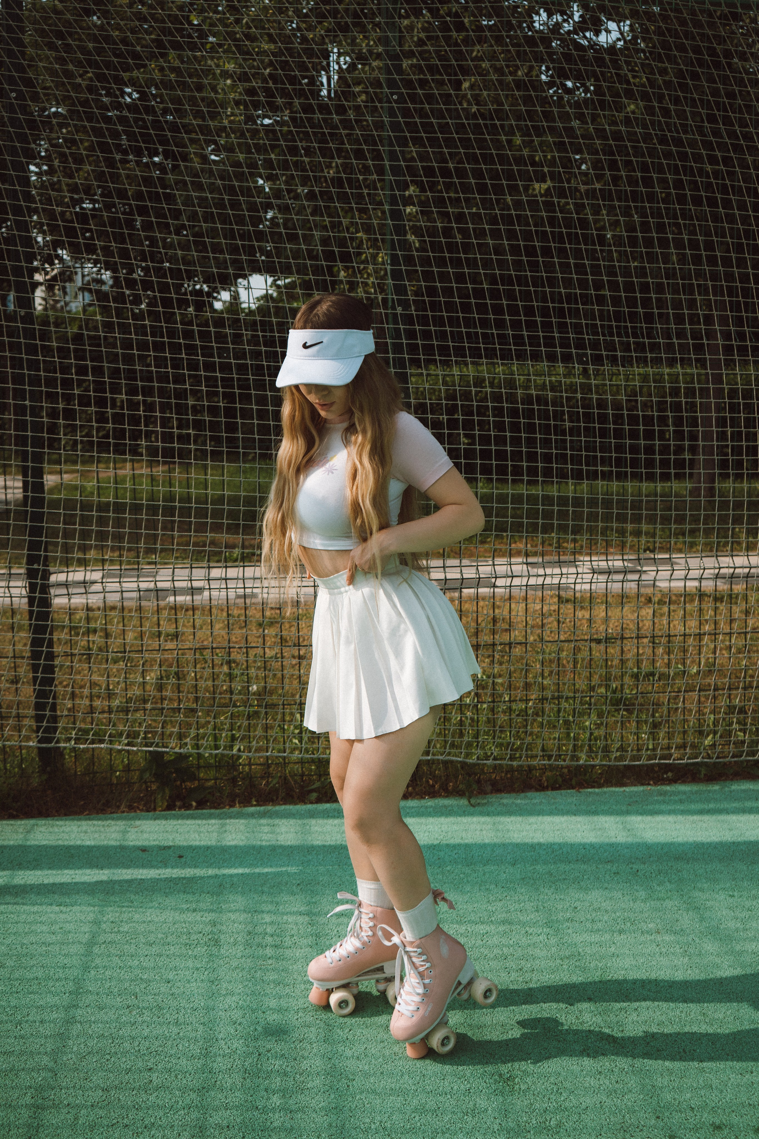 Ретро съемка с роликами — модель Евгения. Фотограф Москва и Видеограф Москва