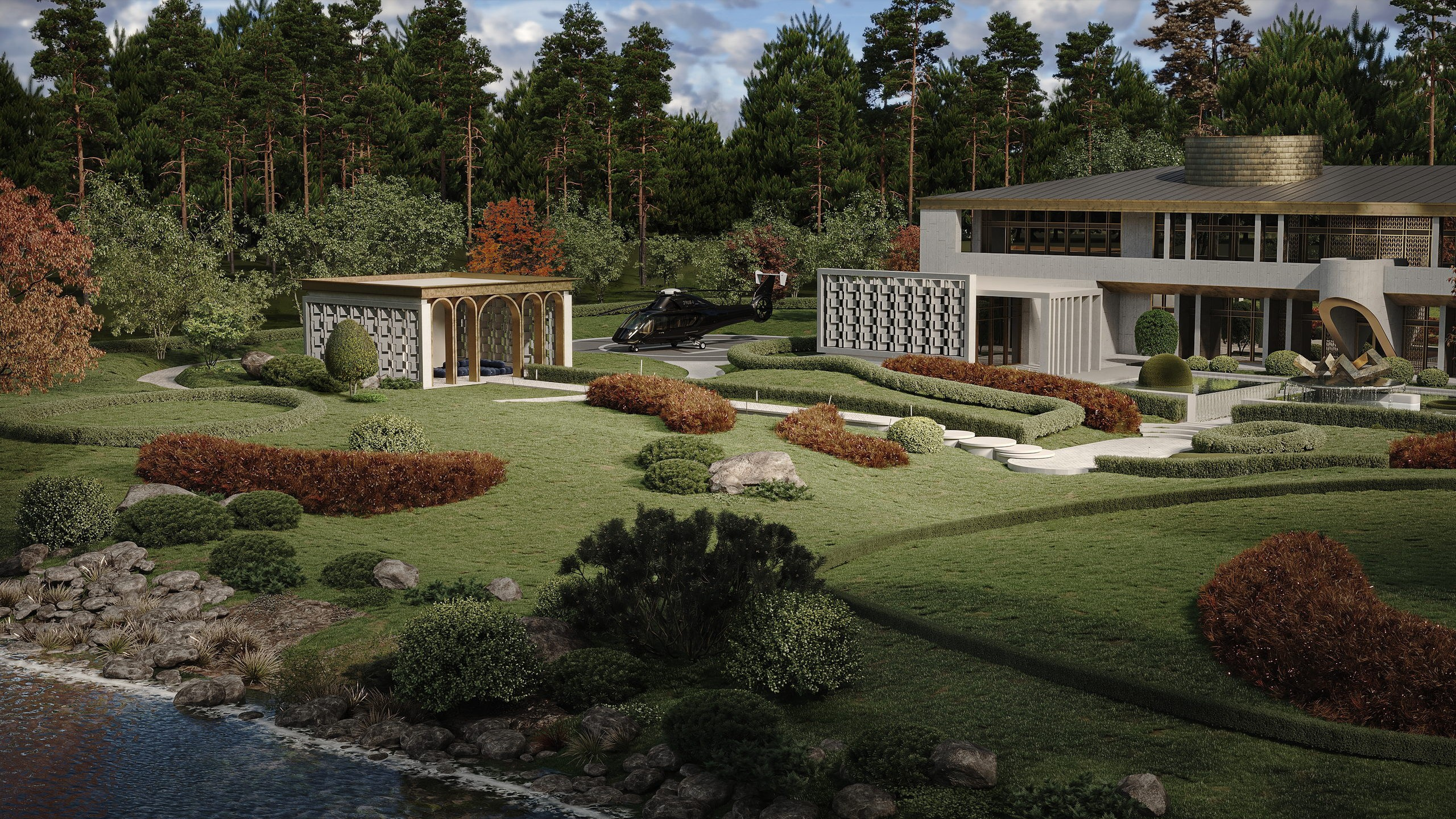 Дом в Карелии, частная вилла на берегу моря. Проекты под ключ, строительство дома, поставка материалов, декорирование.