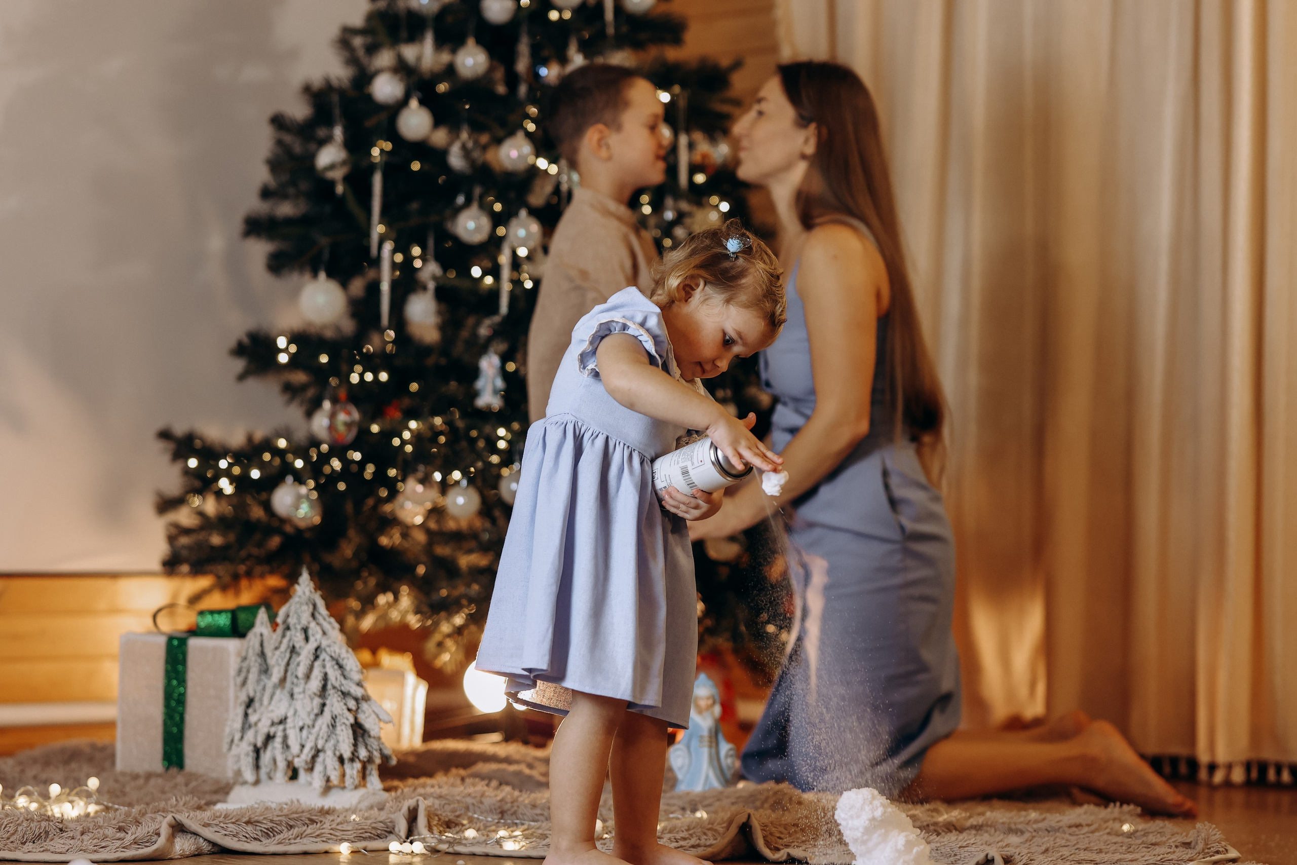 Новогодняя история для Агаты и Левы. Детский и Семейный фотограф Елена Карпушина