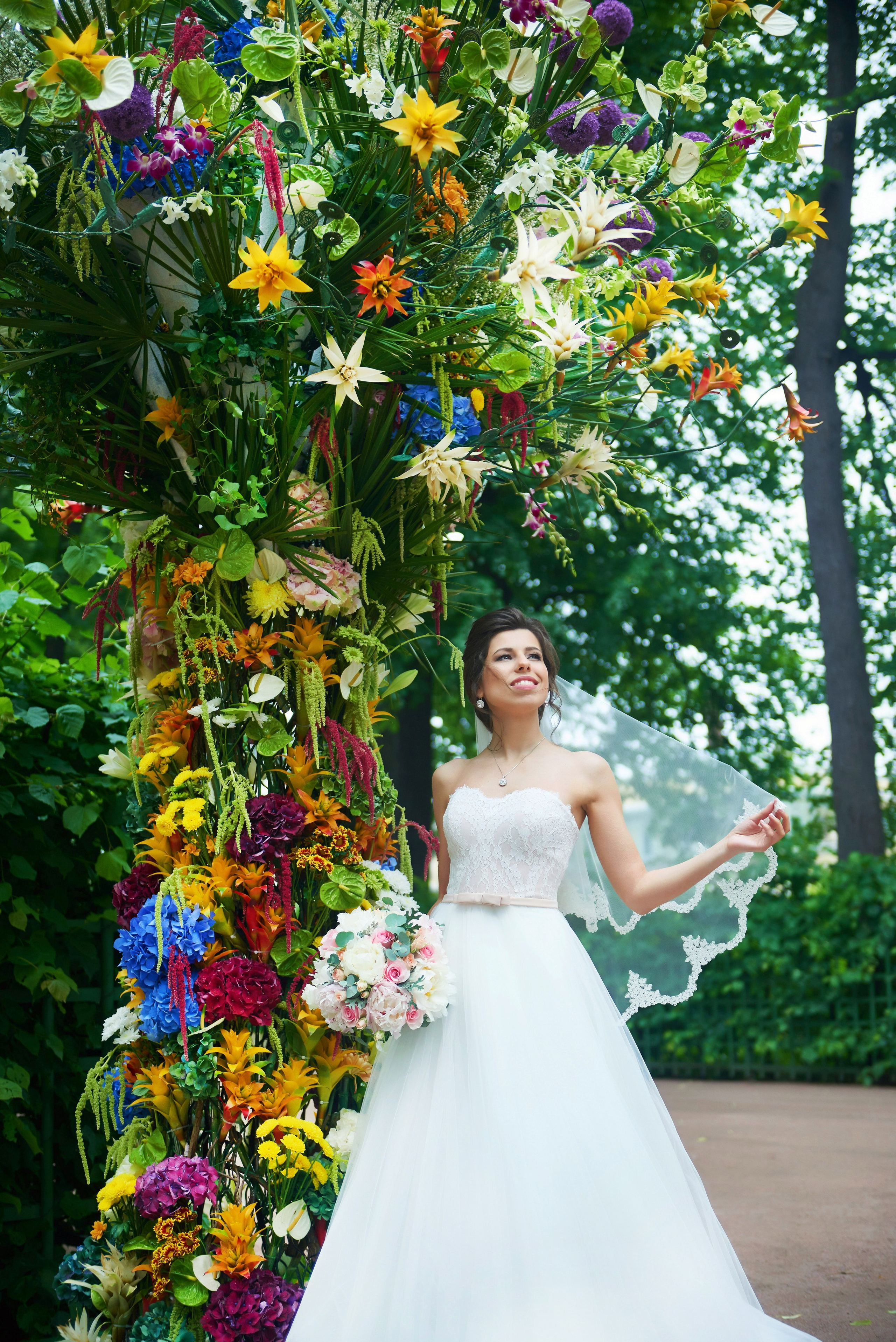 Валерия и Андрей (свадебная фотосессия в Летнем саду). Портретный, семейный и свадебный фотограф в Санкт-Петербурге и в Пушкине Ширяев Денис