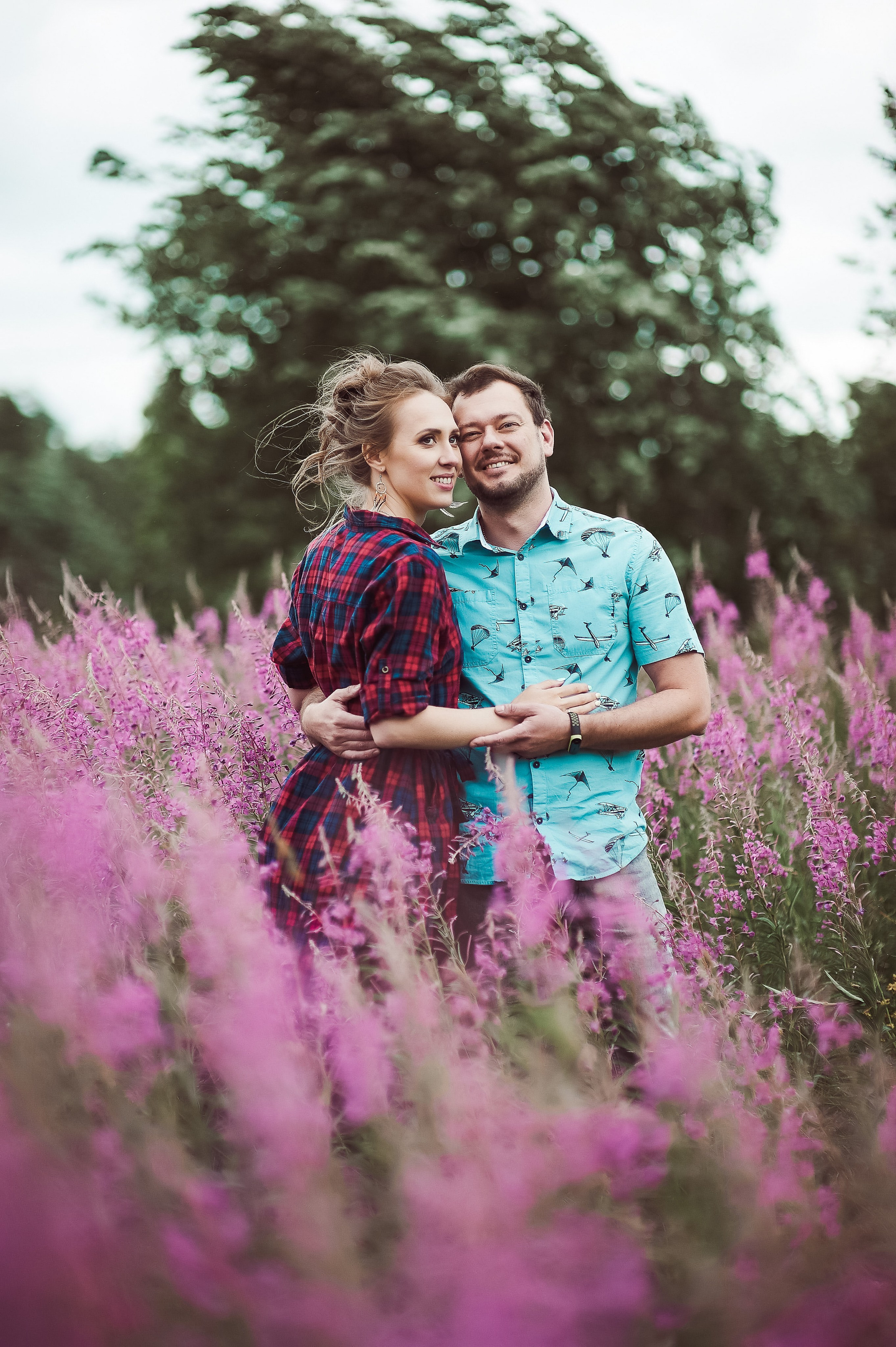 Александра и Вячеслав (фотосессия Love story на природе). Портретный, семейный и свадебный фотограф в Санкт-Петербурге и в Пушкине Ширяев Денис