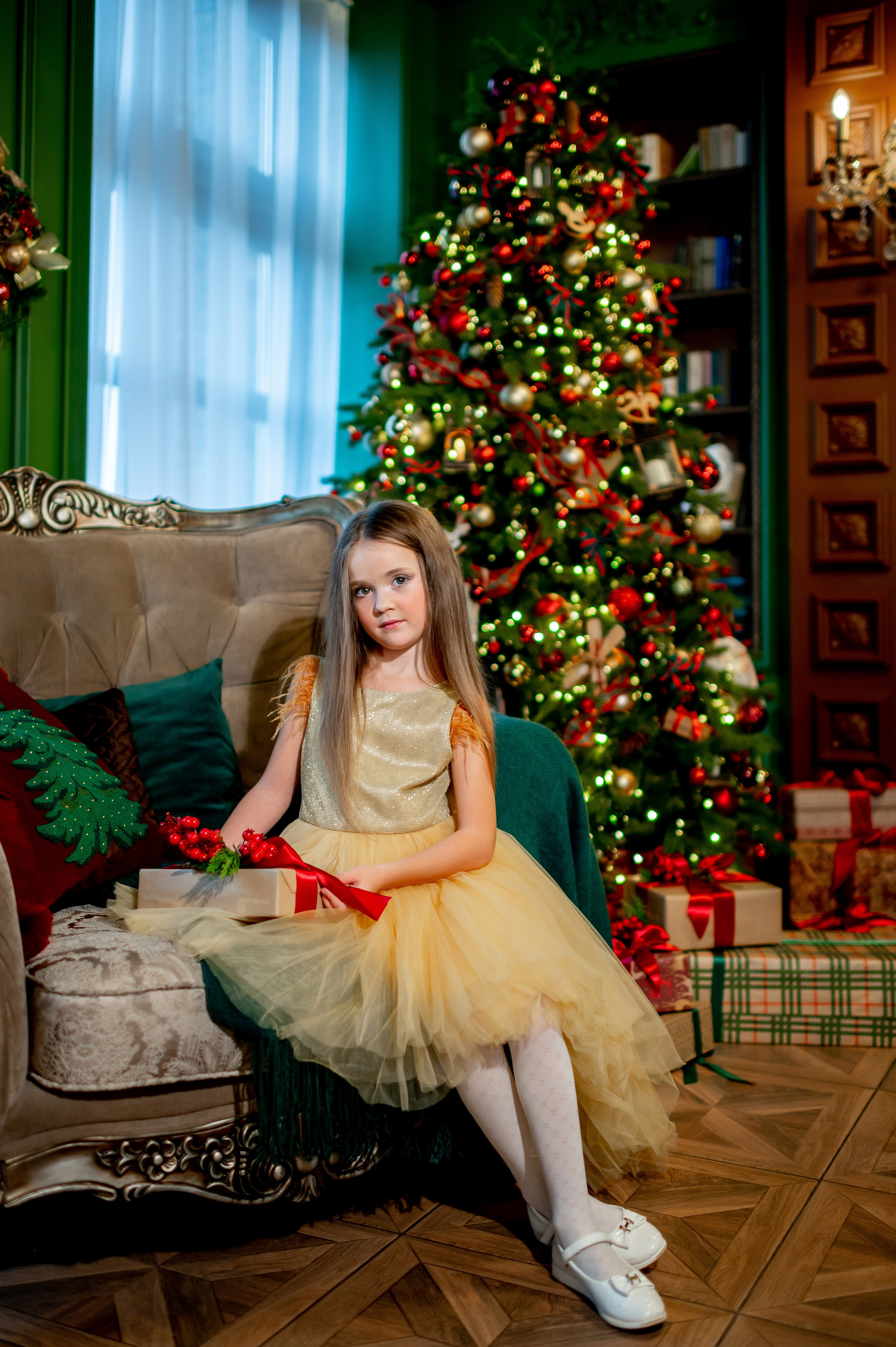 Новогодняя фотосессия в Leona Stage. Портретный, семейный и свадебный фотограф в Санкт-Петербурге и в Пушкине Ширяев Денис