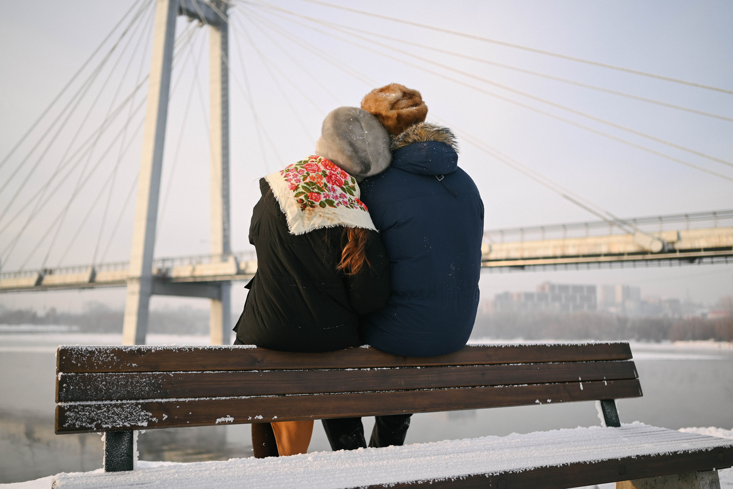 Катя и Саша. Морозное LoveStory. Фотограф Красноярск Базуев Марк