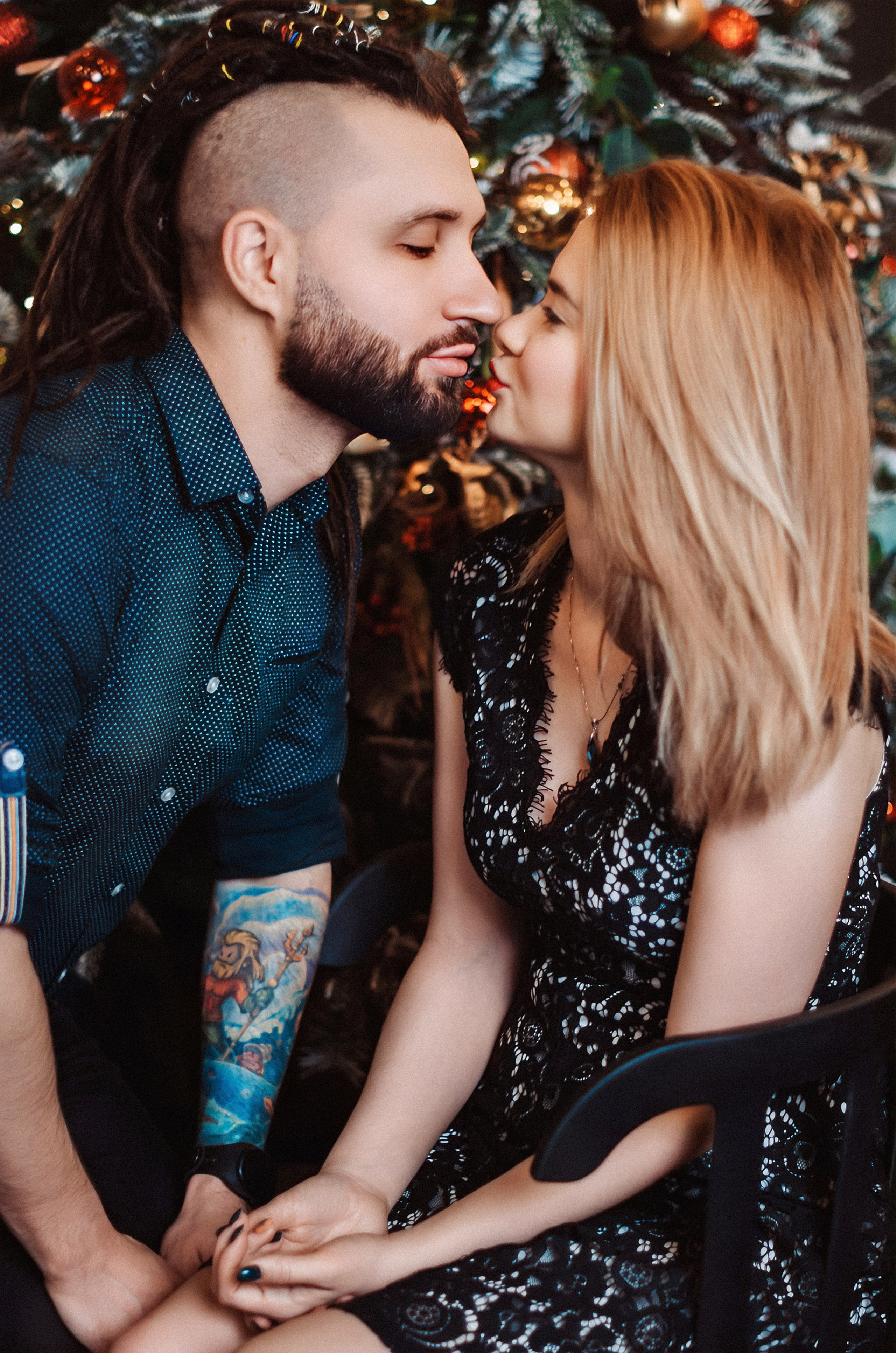 Новогодняя Love Story Виталии и Виталия. Фотограф Алиса Агафонова в Санкт-Петербурге