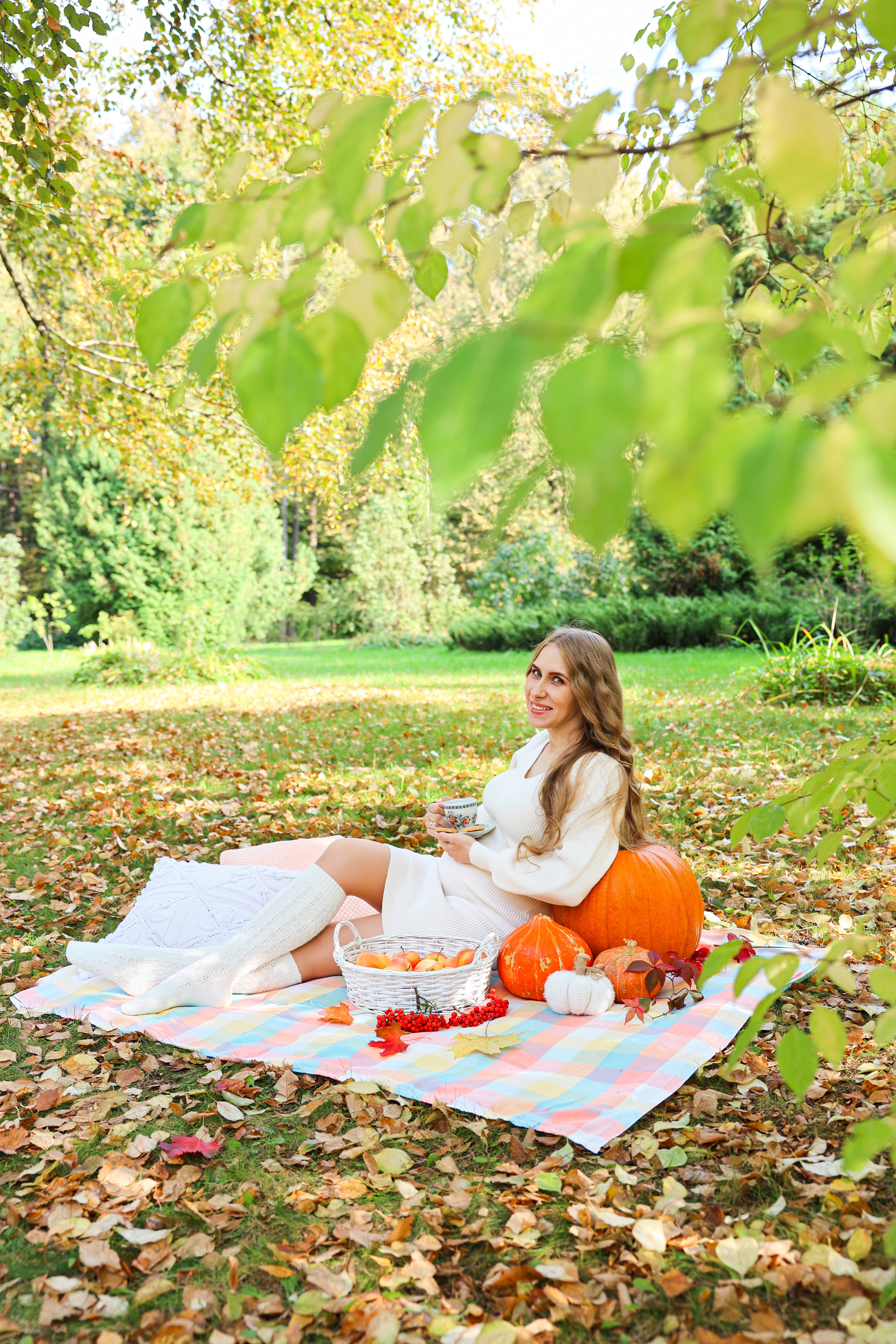 Ира на пикнике. Оксана Ромашкина- семейный и ньюборн фотограф из Москвы