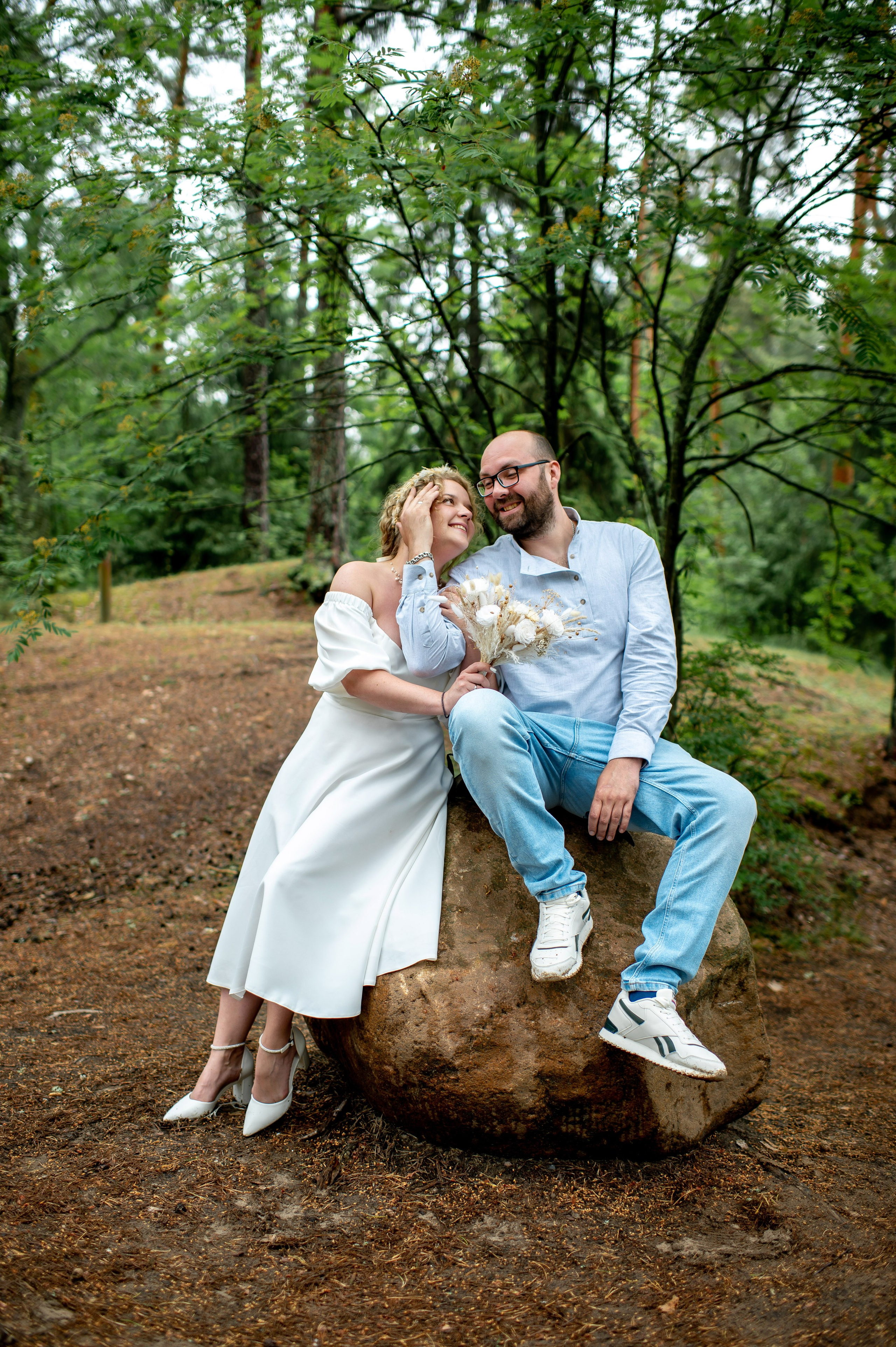 Станислав и Анастасия (нестандартная свадебная фотосессия в лесу и на Финском заливе). Портретный, семейный и свадебный фотограф в Санкт-Петербурге и в Пушкине Ширяев Денис