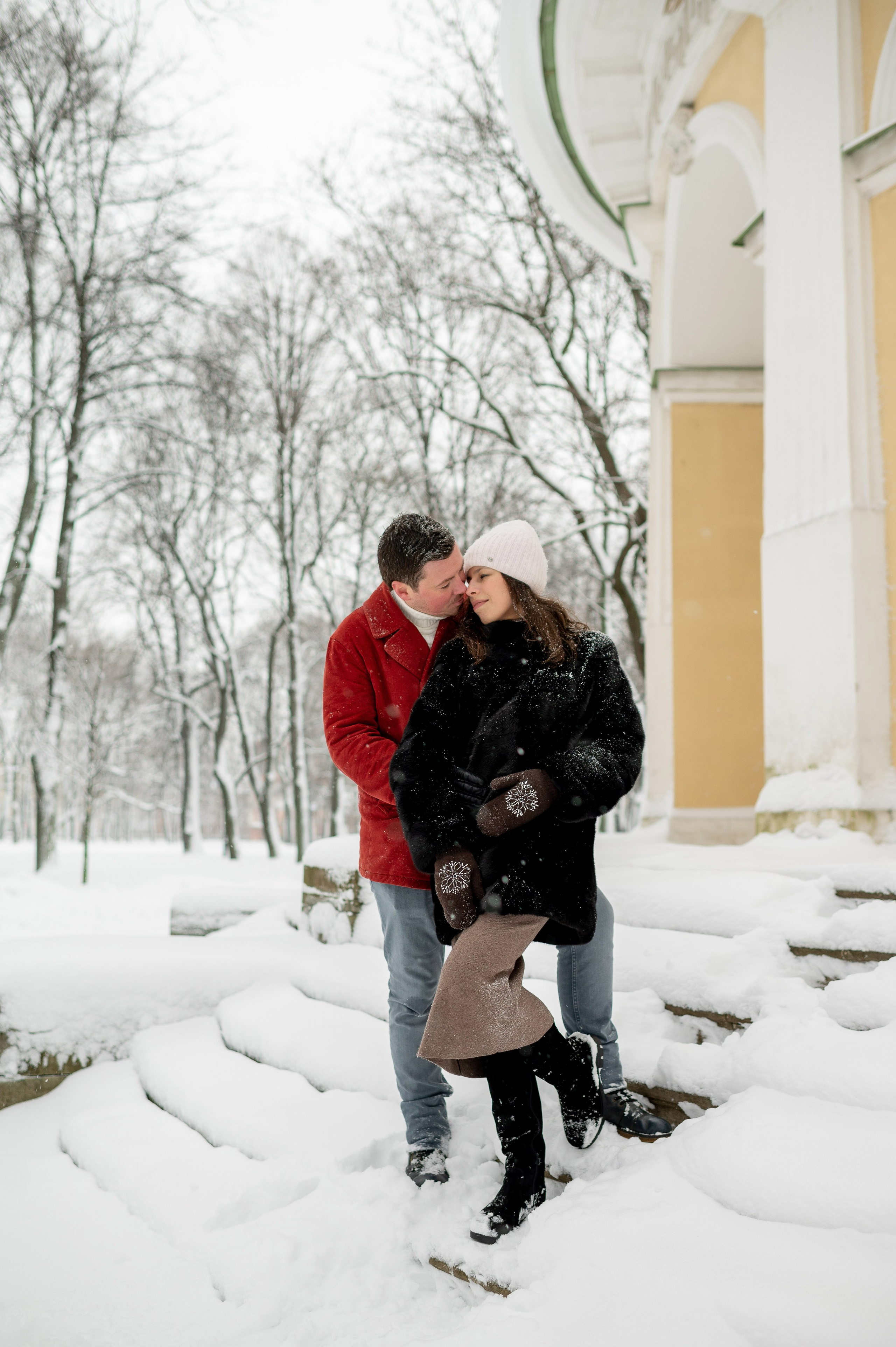 Зимняя прогулка Валерия, Андрей и Егор. Портретный, семейный и свадебный фотограф в Санкт-Петербурге и в Пушкине Ширяев Денис