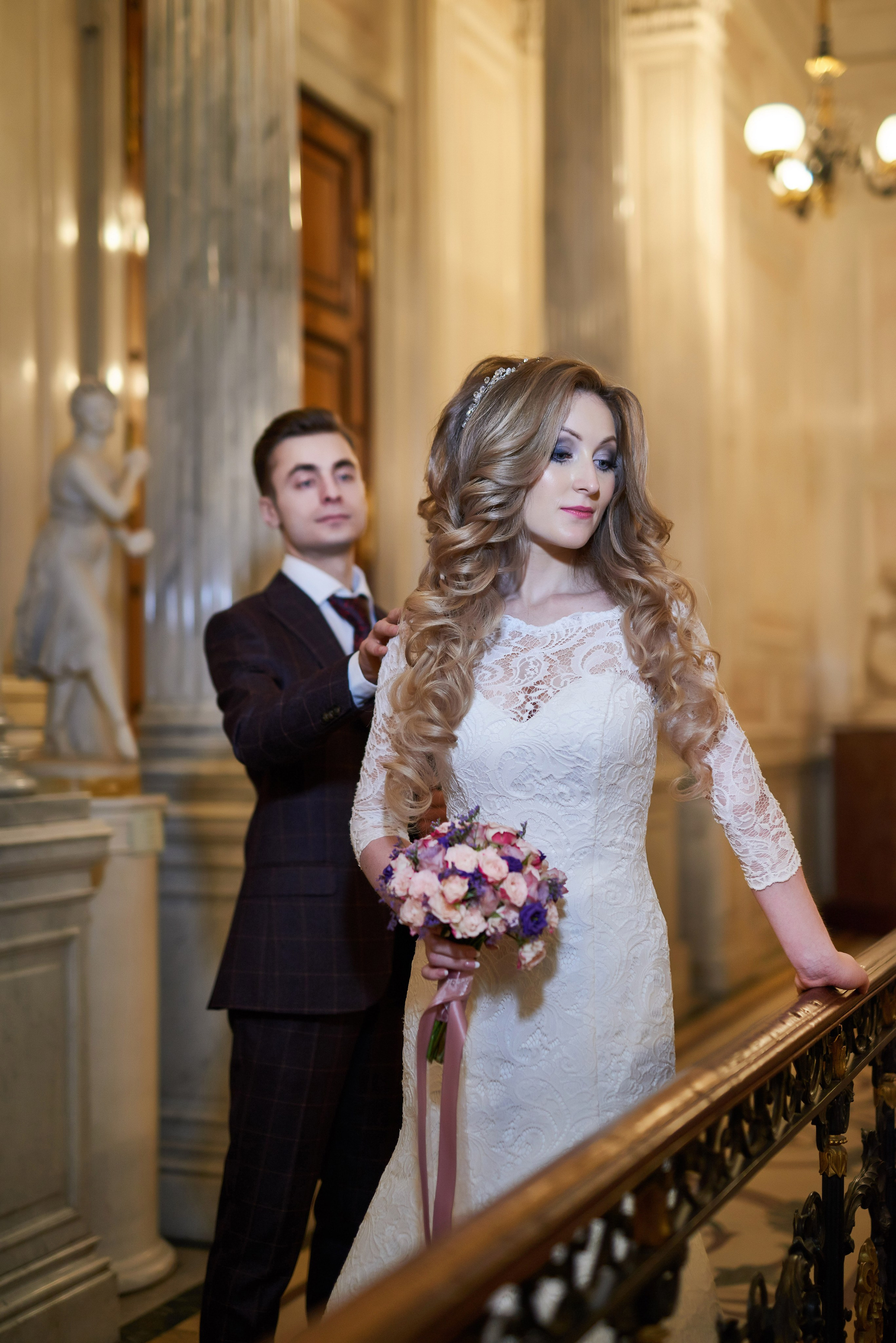 Илона и Андрей (фотосессия в ночном Эрмитаже). Портретный, семейный и свадебный фотограф в Санкт-Петербурге и в Пушкине Ширяев Денис