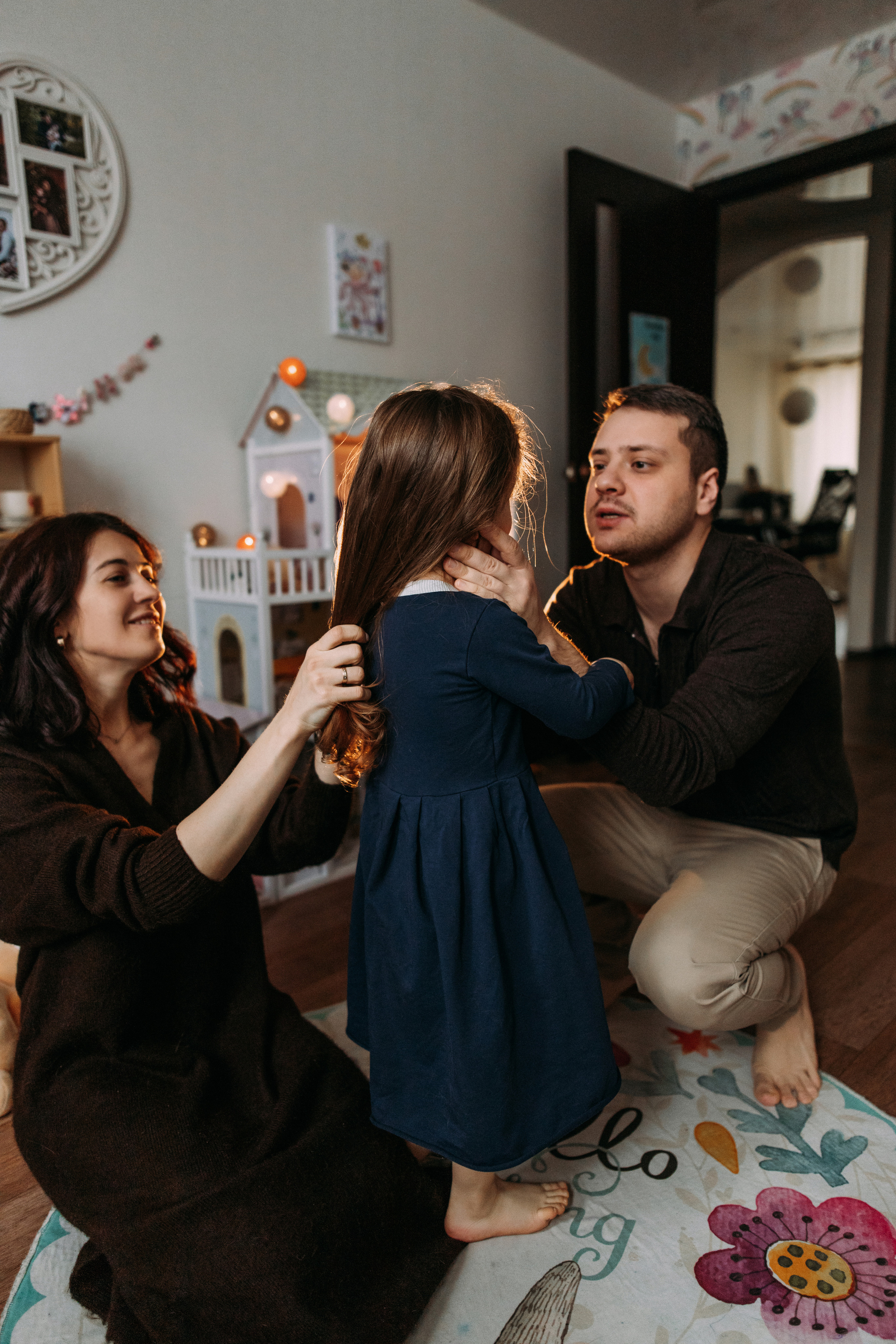 Лена, Костя и Теона. Семейный фотограф и детский фотограф в Волгограде Алеся Бутакова — дет