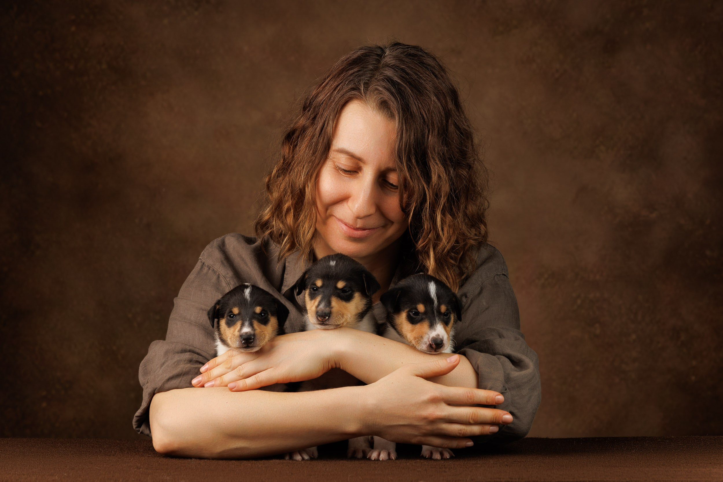 Триколор на коричневом. Фотограф-анималист в Москве и Московской области Татьяна Фролова