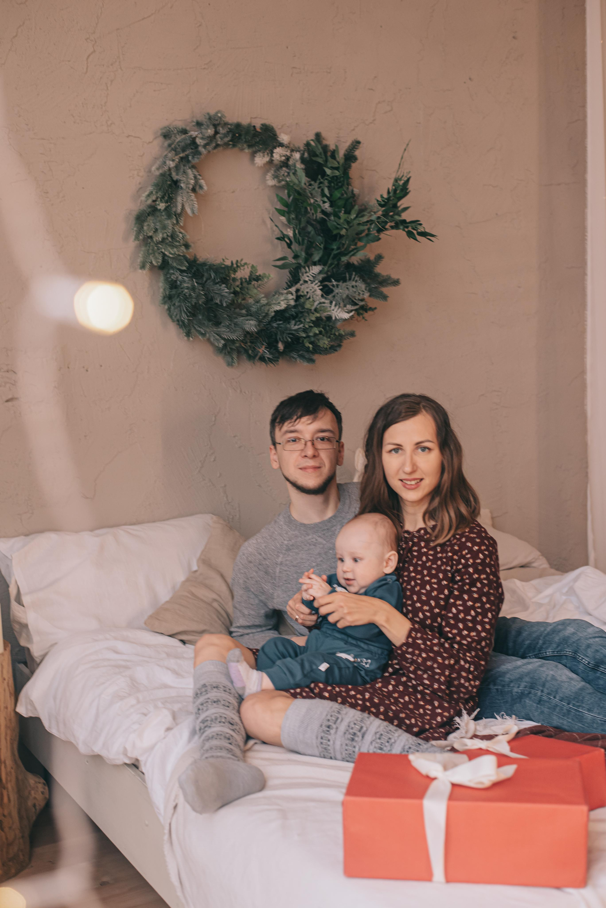 Семейная новогодняя фотосъемка Васильевых. Фотограф в Краснодаре Зеленкина Дарья