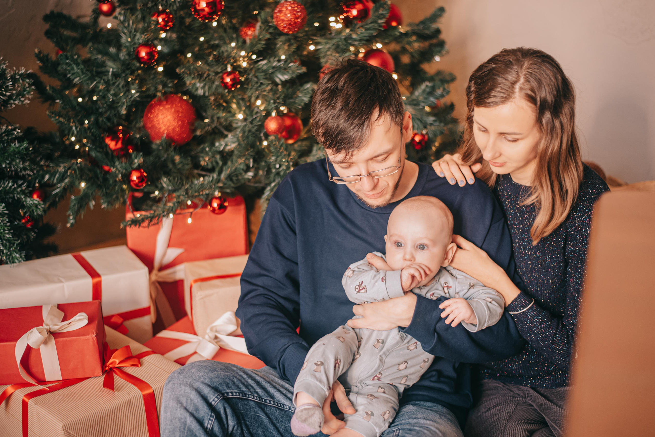 Семейная новогодняя фотосъемка Васильевых. Фотограф в Краснодаре Зеленкина Дарья