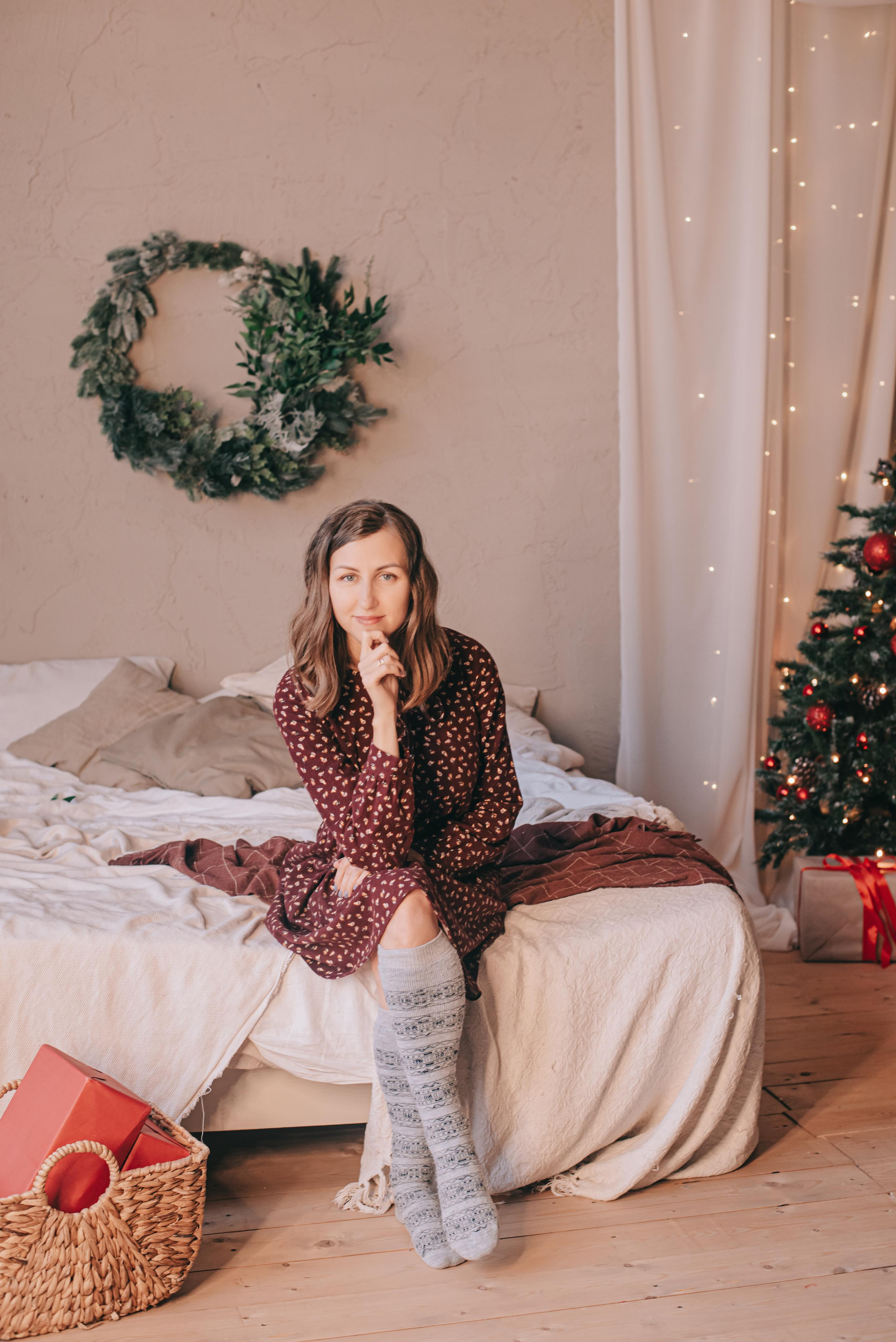 Семейная новогодняя фотосъемка Васильевых. Фотограф в Краснодаре Зеленкина Дарья