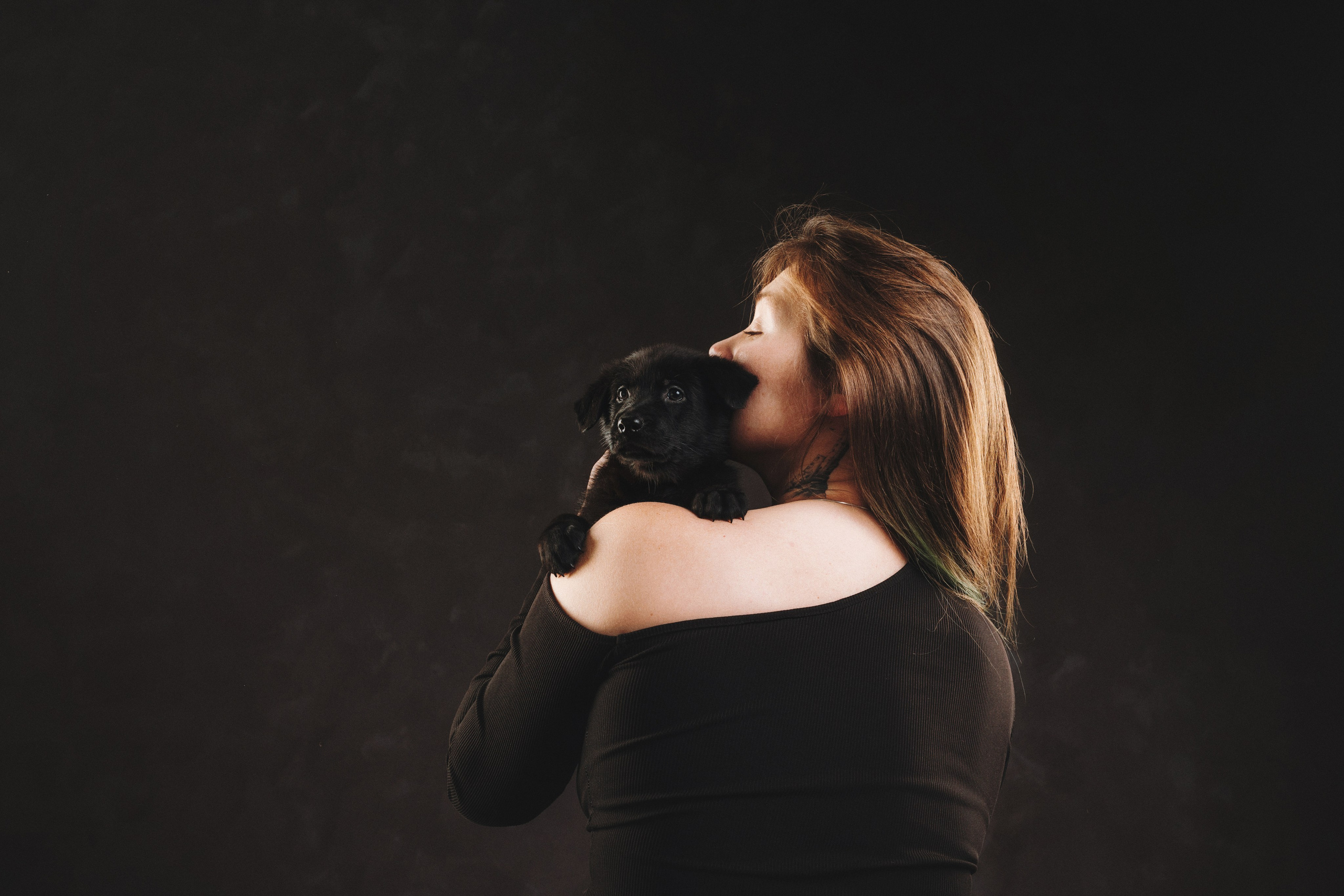 Аня и Базилика. Фотограф анималист Осипчикова Мария