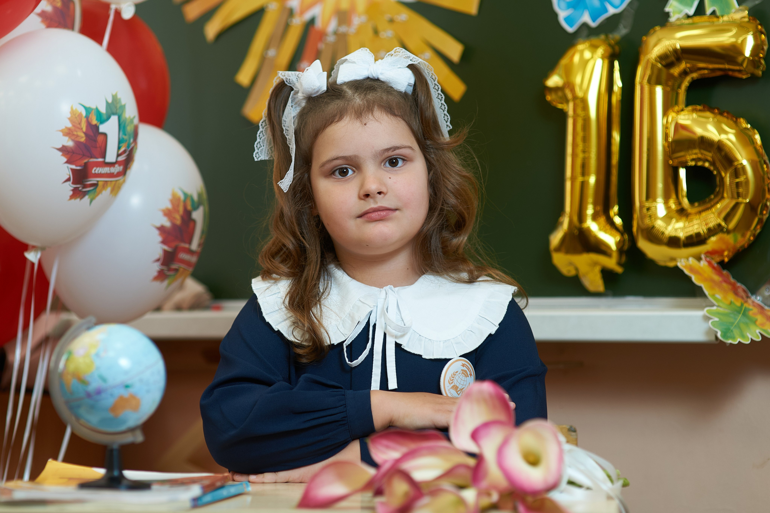 1 класс в День Знаний. Фотограф Владимир Артамонов