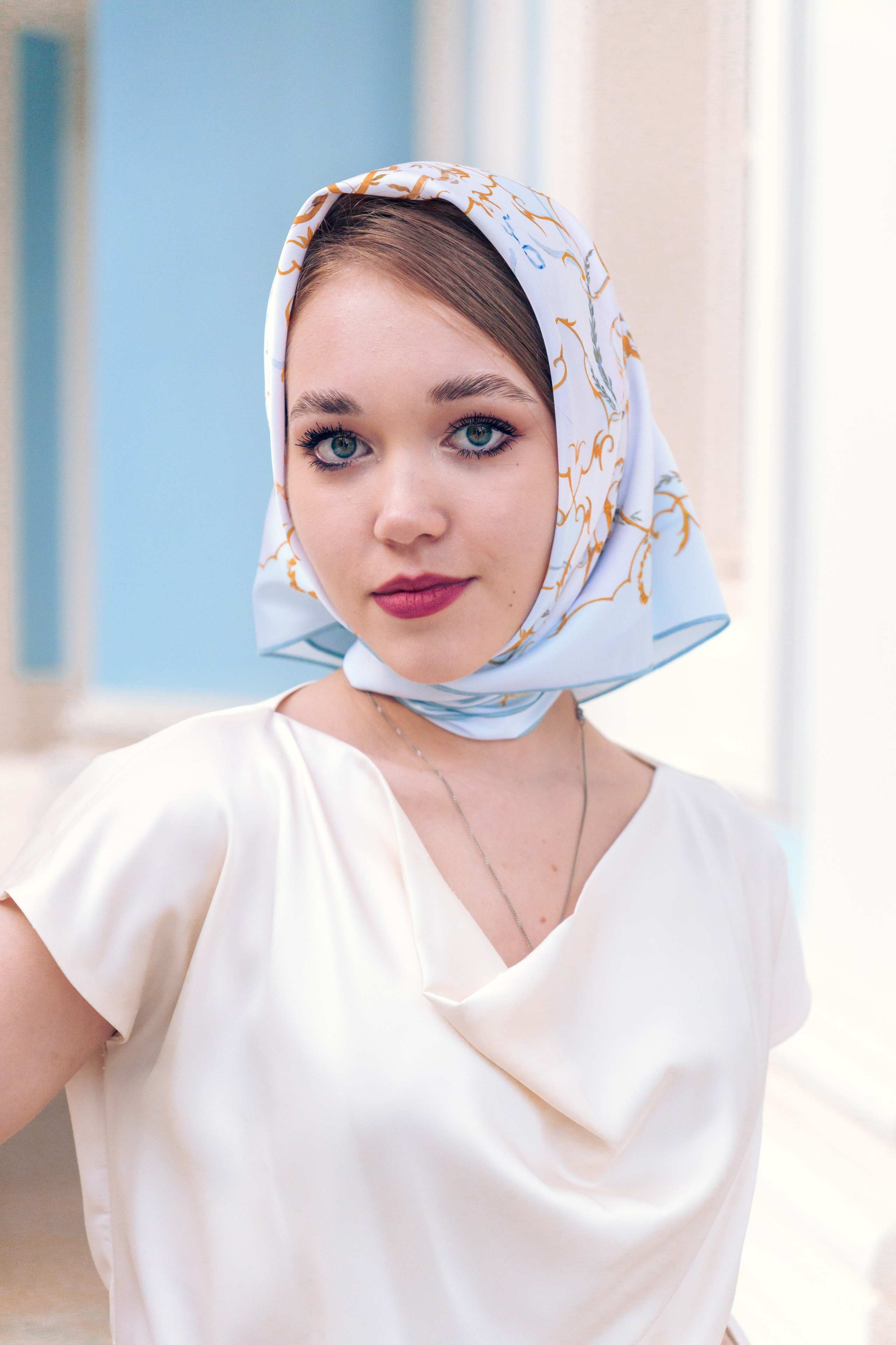 Коллекция платков Дарьи Ильичевой. Фотограф в Санкт-Петербурге Ибрагимова Алина