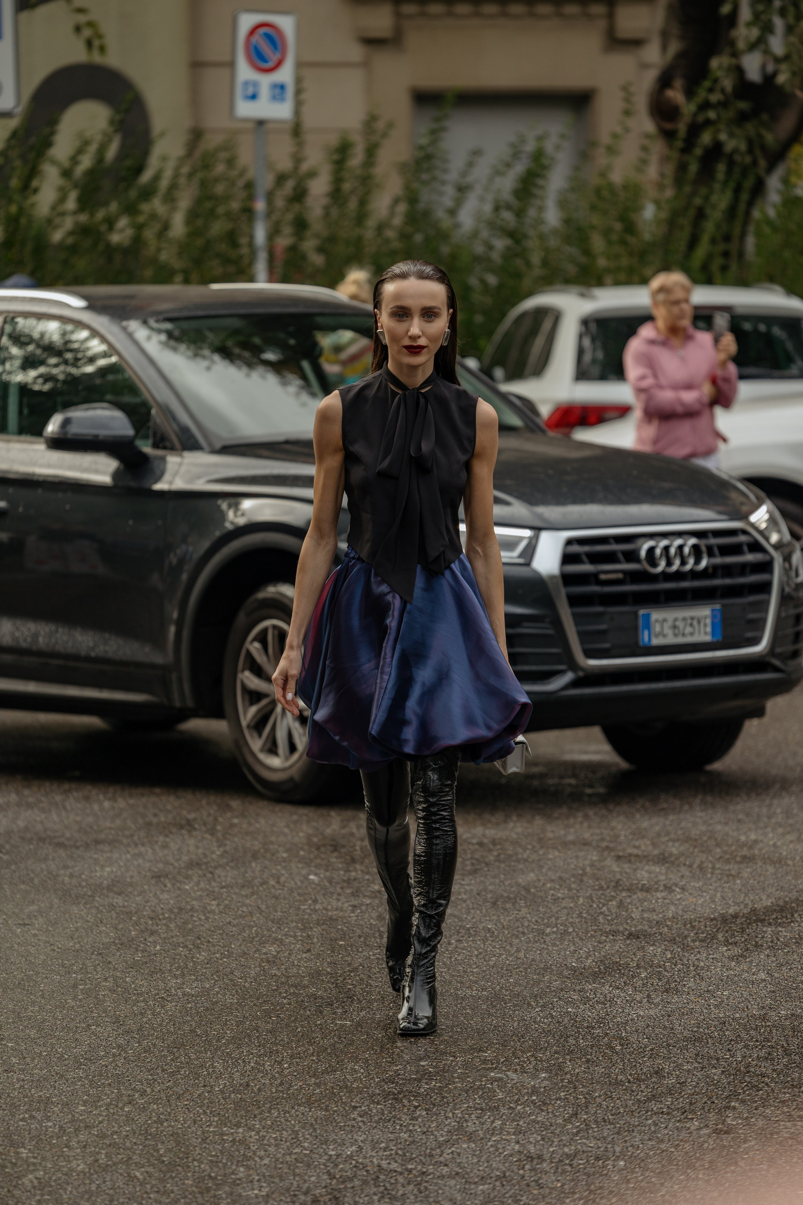 MFW SPRING/SUMMER 2024 EMPORIO ARMANI. Photographer in Milan Ivan Goncharov