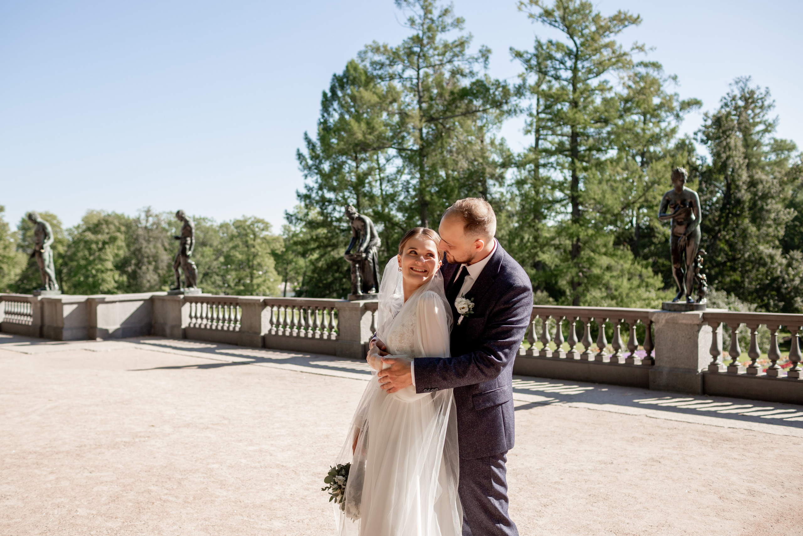 Свадебная фотопрогулка в Пушкине. Свадебный фотограф Кирилл Белый
