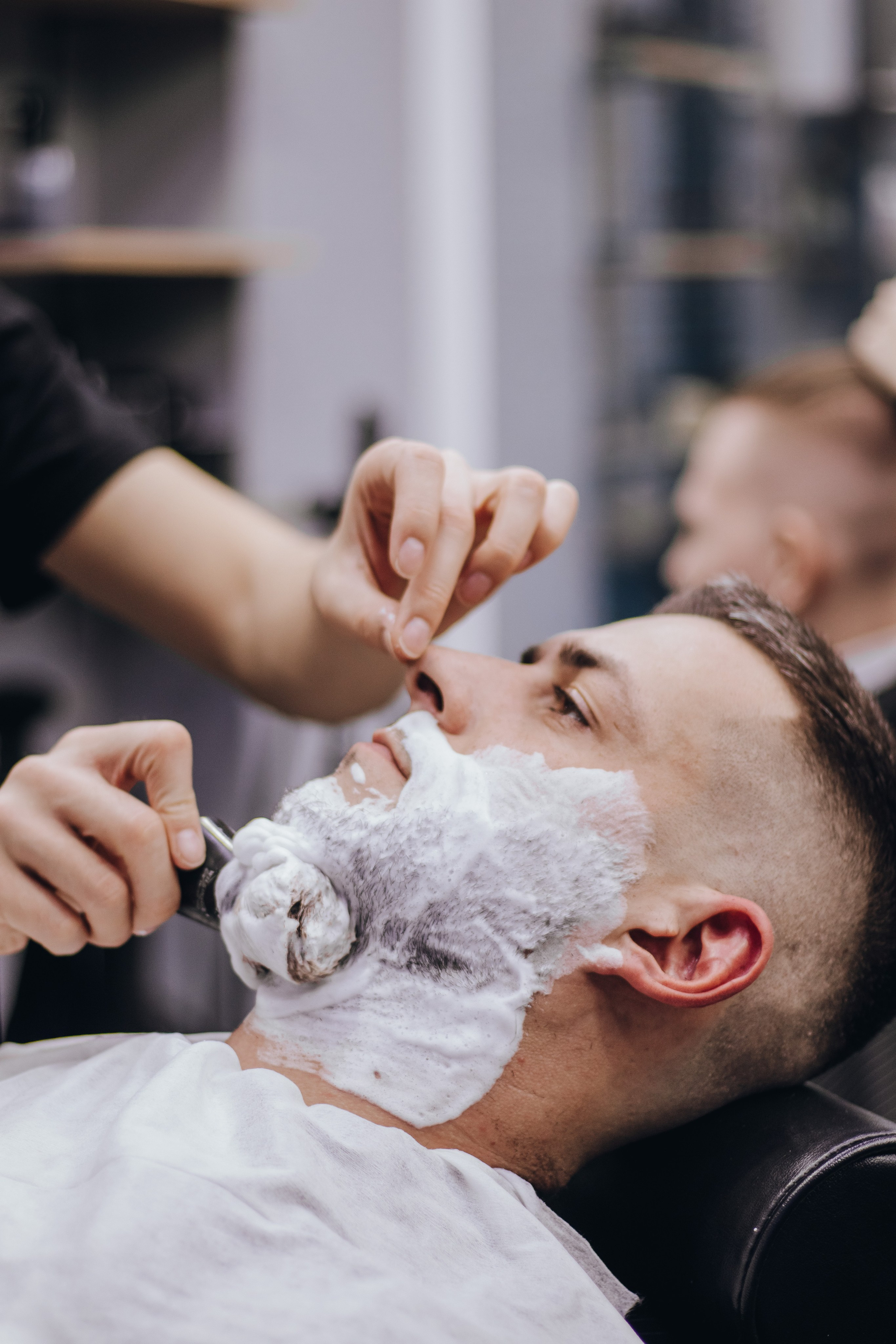 Barbershop Dad. Content shooting. KRIS KRUPINNIKOVA