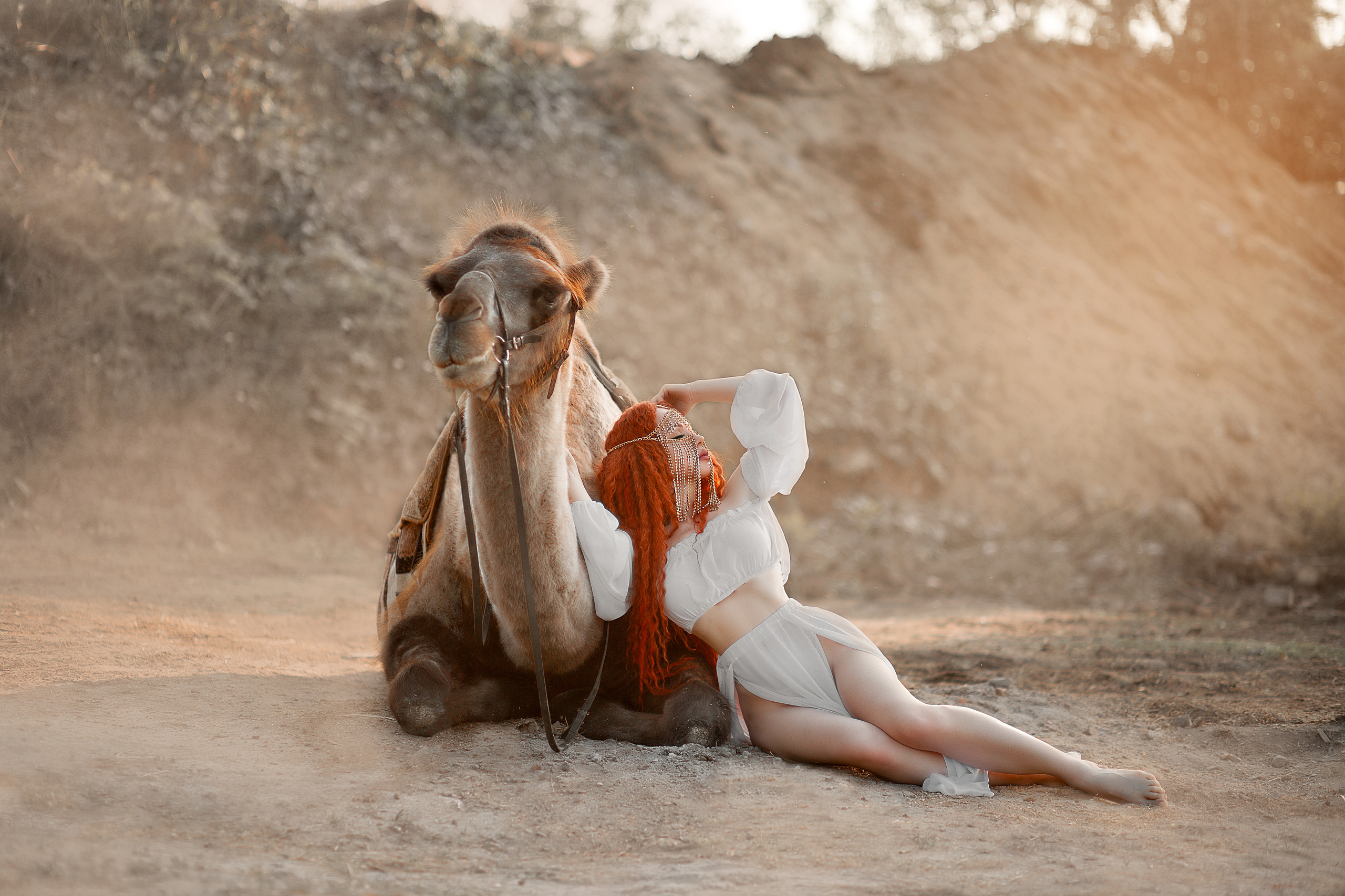 Костюм в восточном стиле. Фотосессия с лошадьми в Нижнем Новгороде