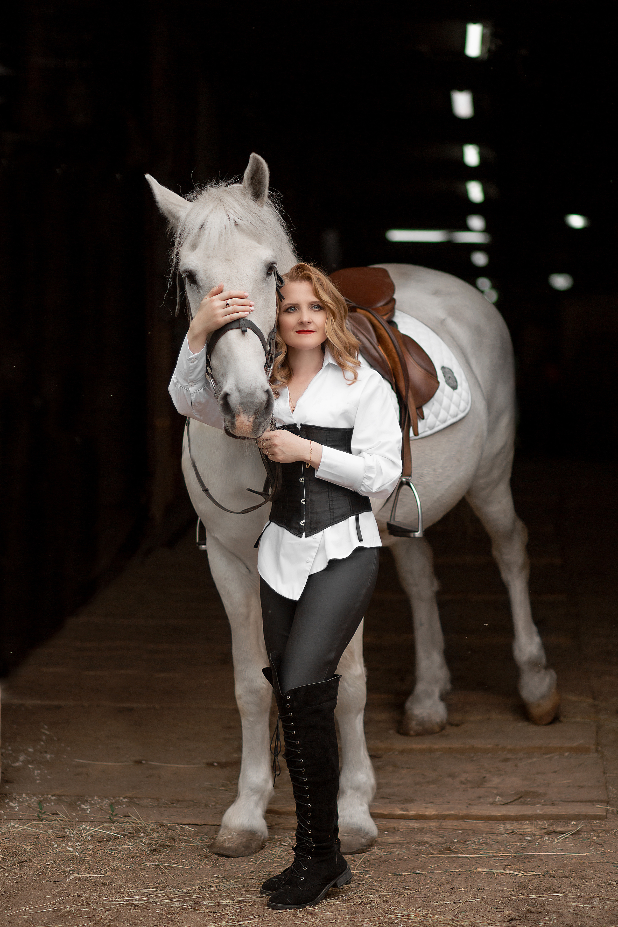 Наталья и Воробей. Фотосессия с лошадьми в Нижнем Новгороде