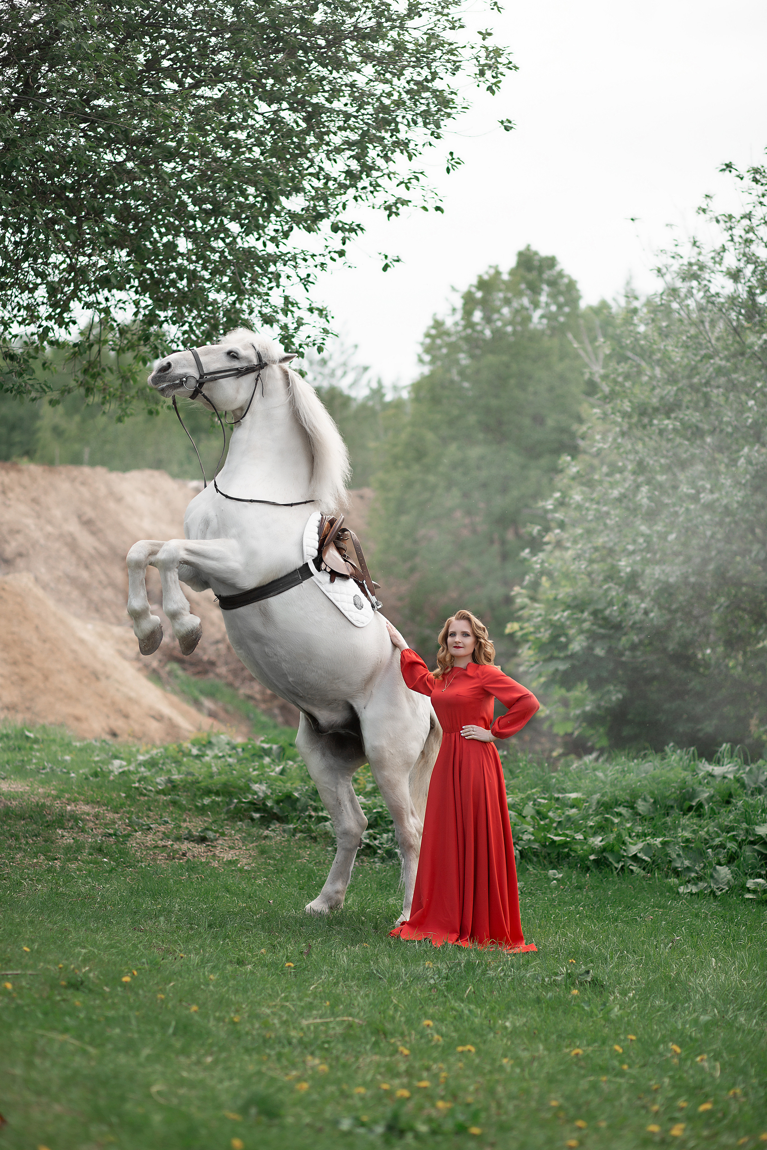 Наталья и Воробей. Фотосессия с лошадьми в Нижнем Новгороде