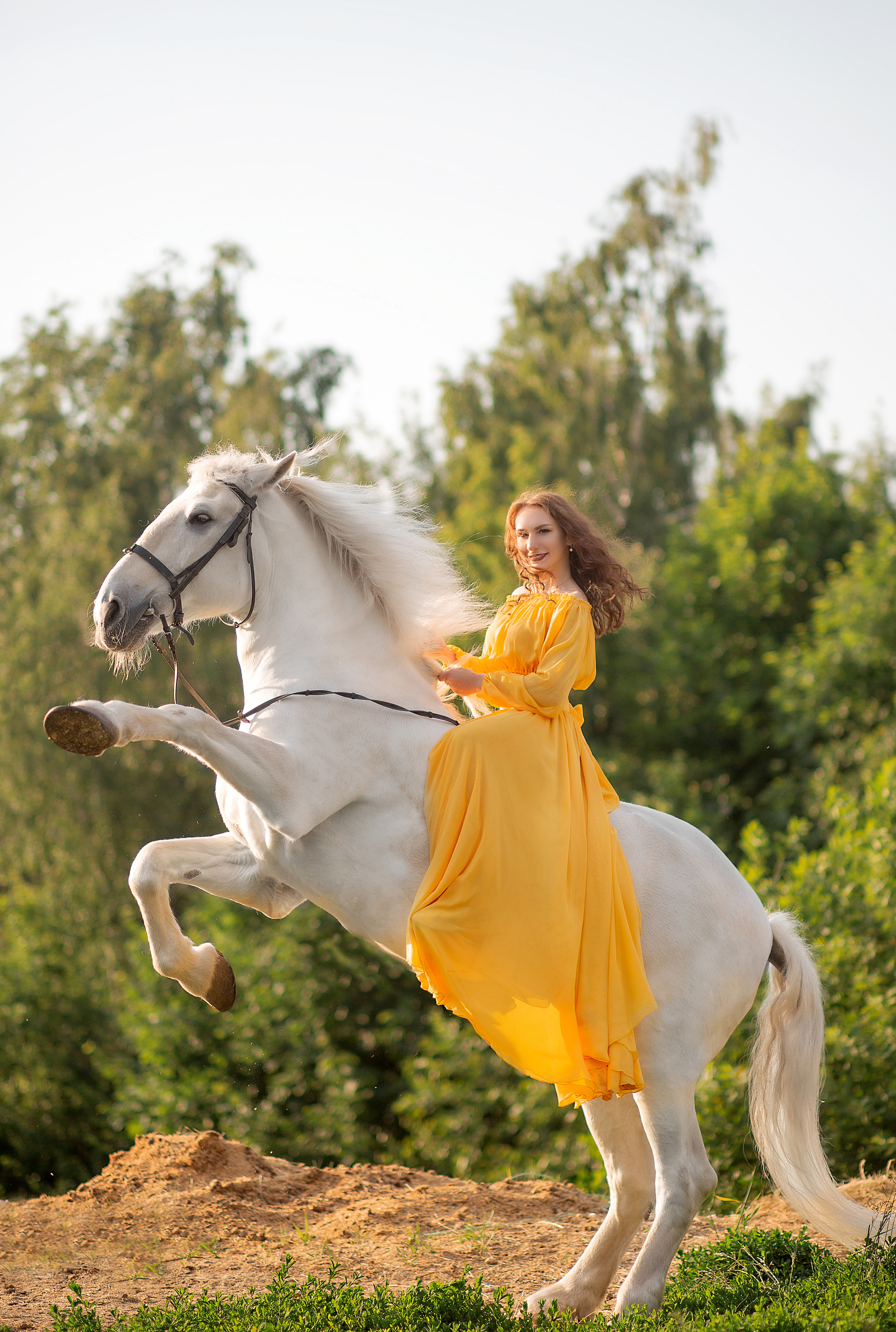 Анна И Воробей. Фотосессия с лошадьми в Нижнем Новгороде