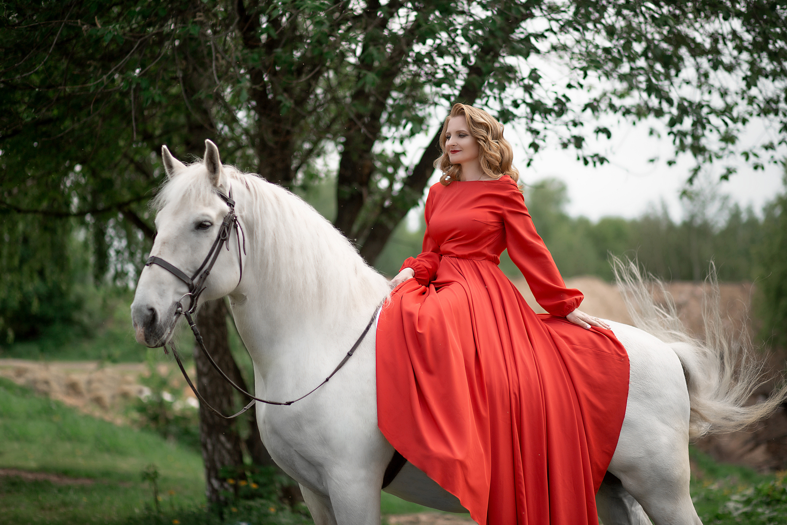 Наталья и Воробей. Фотосессия с лошадьми в Нижнем Новгороде