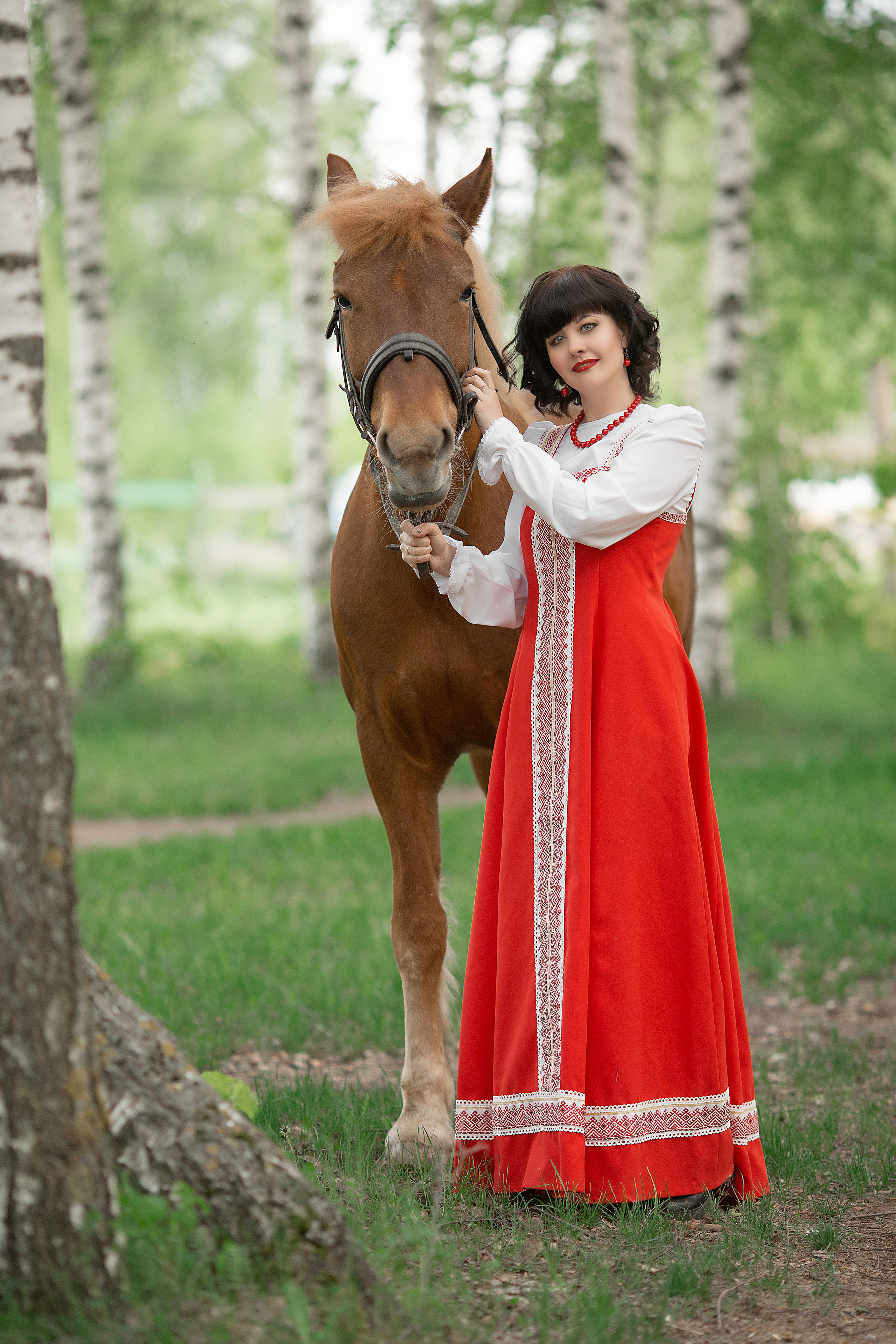 Алёна и Радуга. Фотосессия с лошадьми в Нижнем Новгороде