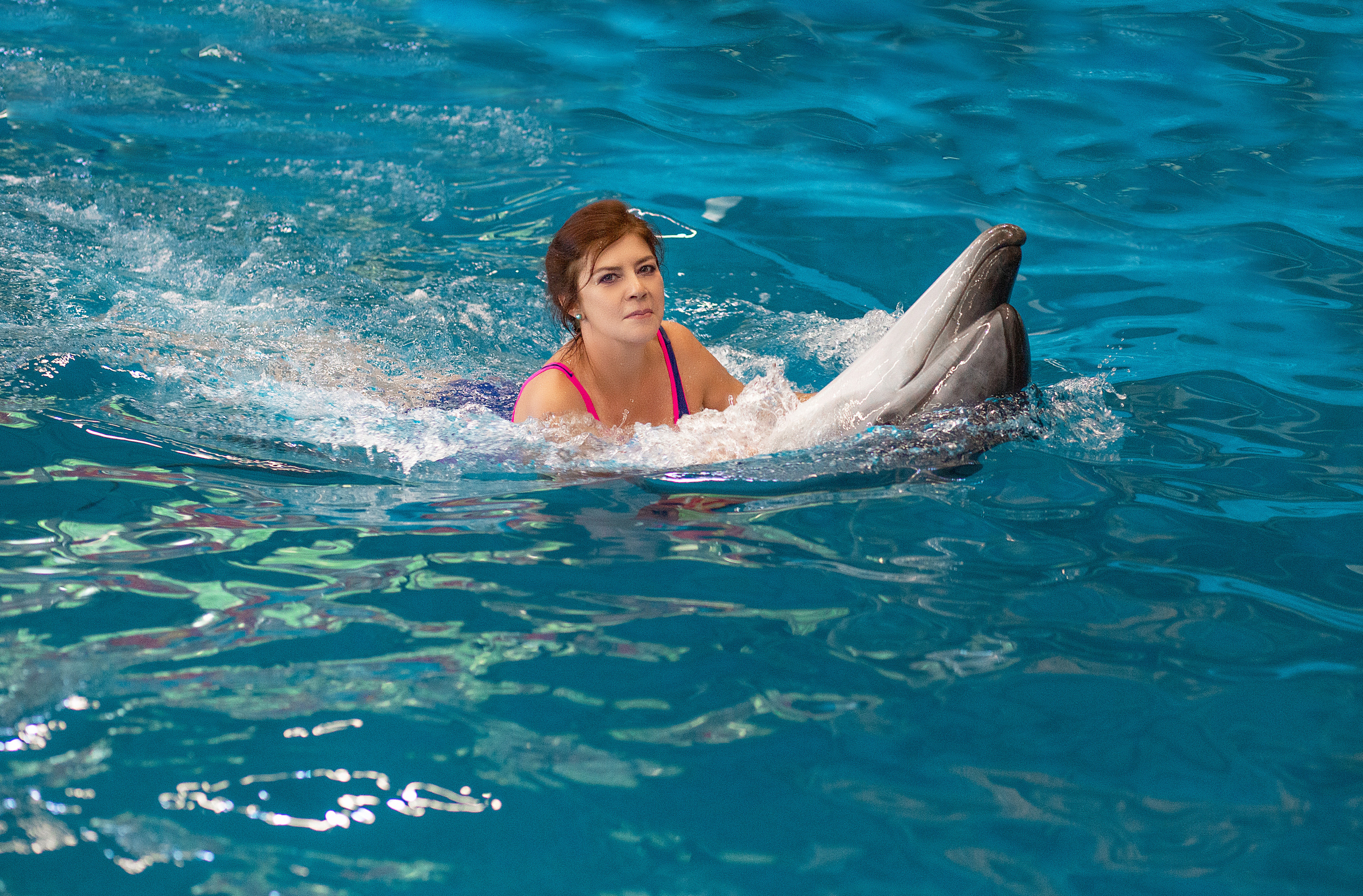 Екатерина с дельфинами. Фотосессия с лошадьми в Нижнем Новгороде