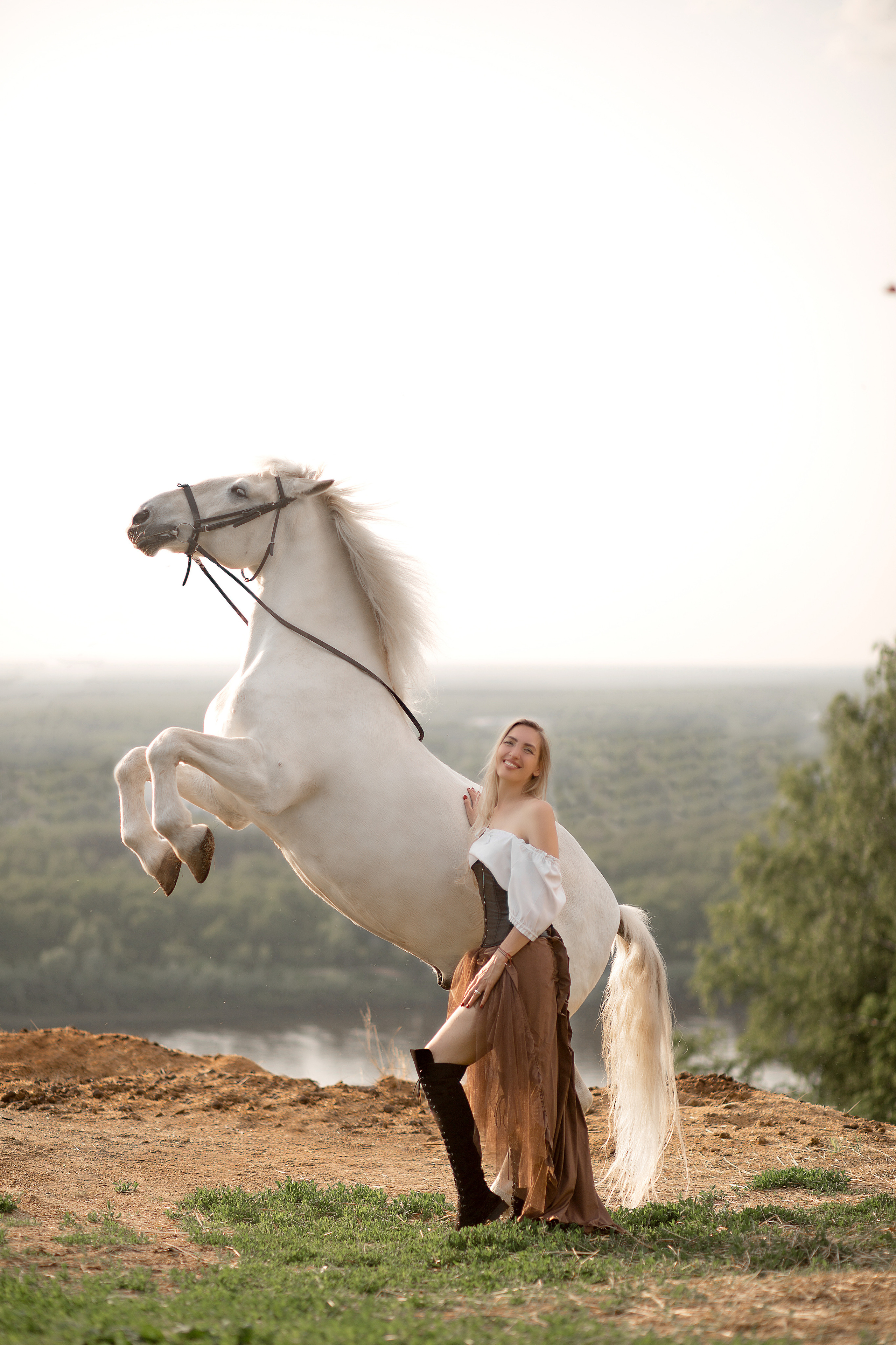 Вера и Воробей. Фотосессия с лошадьми в Нижнем Новгороде