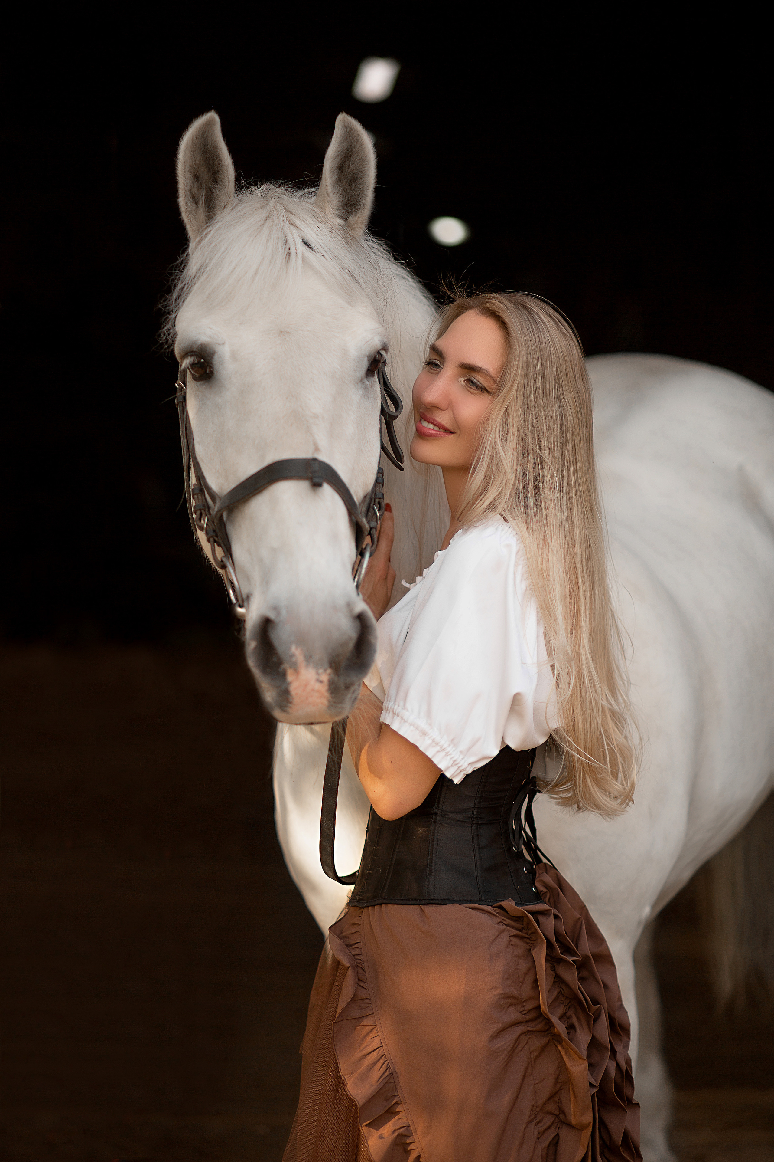 Вера и Воробей. Фотосессия с лошадьми в Нижнем Новгороде