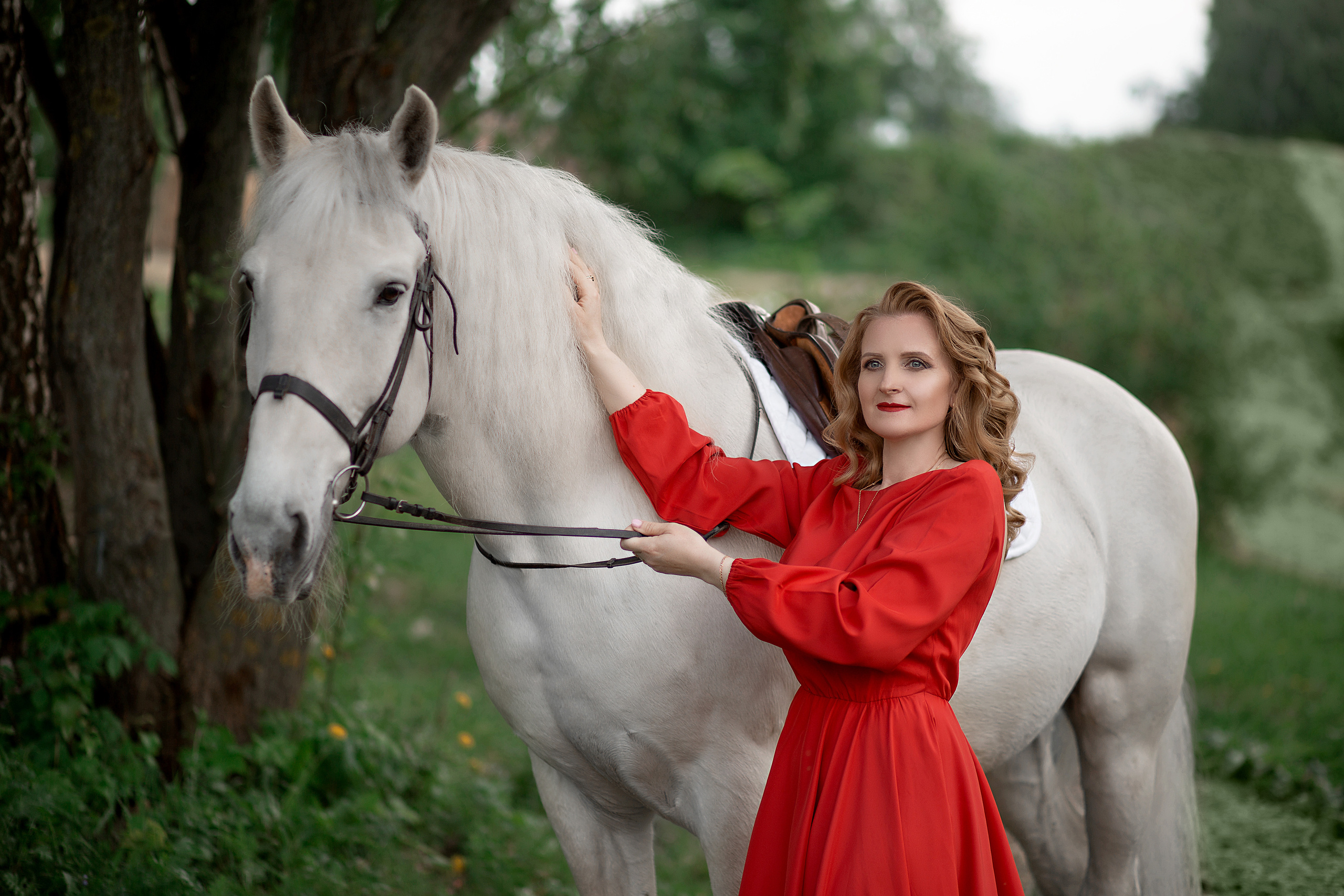Наталья и Воробей. Фотосессия с лошадьми в Нижнем Новгороде