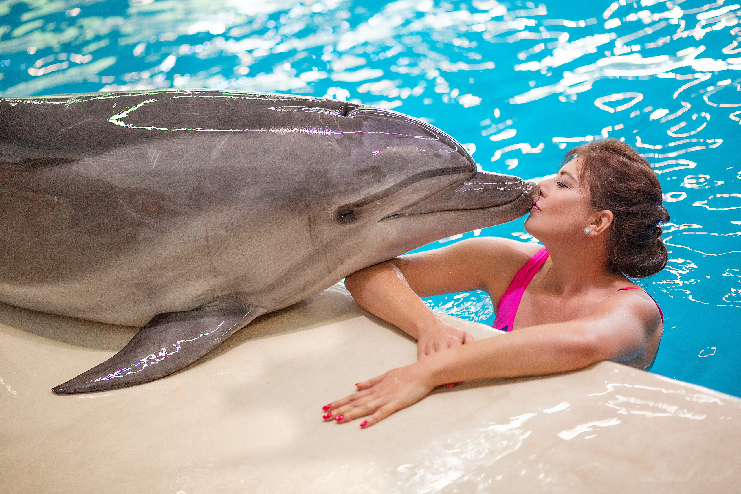 Екатерина с дельфинами. Фотосессия с лошадьми в Нижнем Новгороде