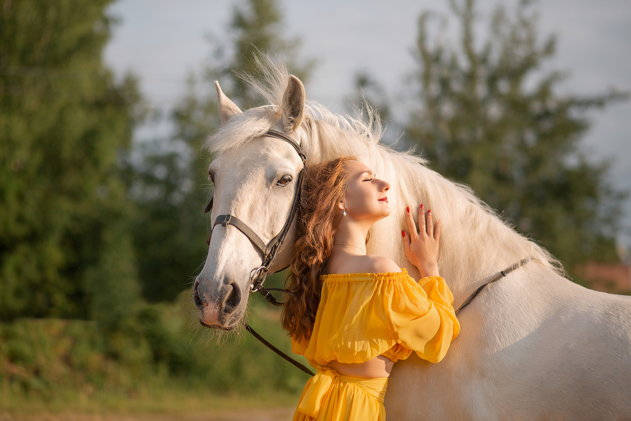 Анна И Воробей. Фотосессия с лошадьми в Нижнем Новгороде