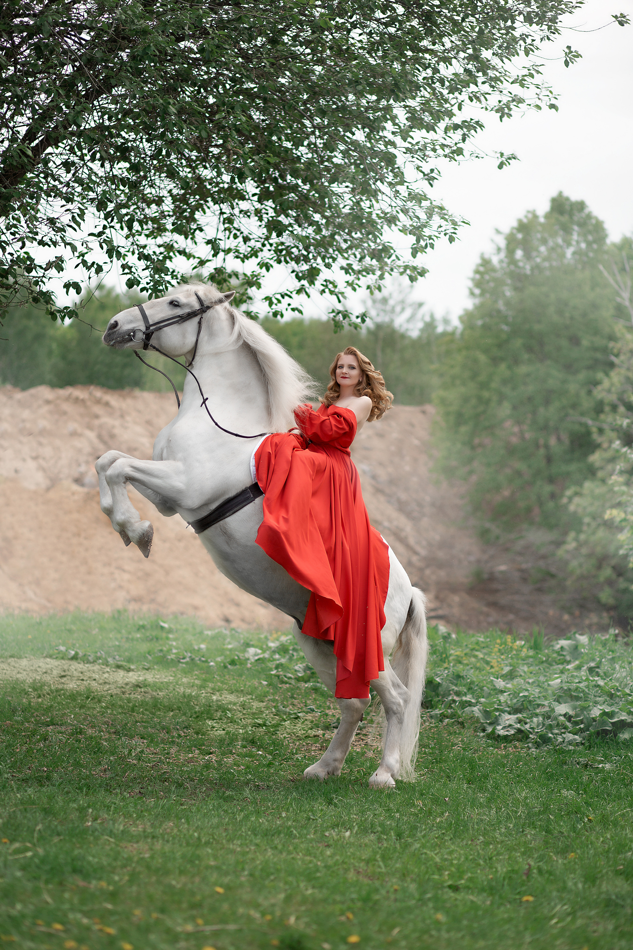 Наталья и Воробей. Фотосессия с лошадьми в Нижнем Новгороде