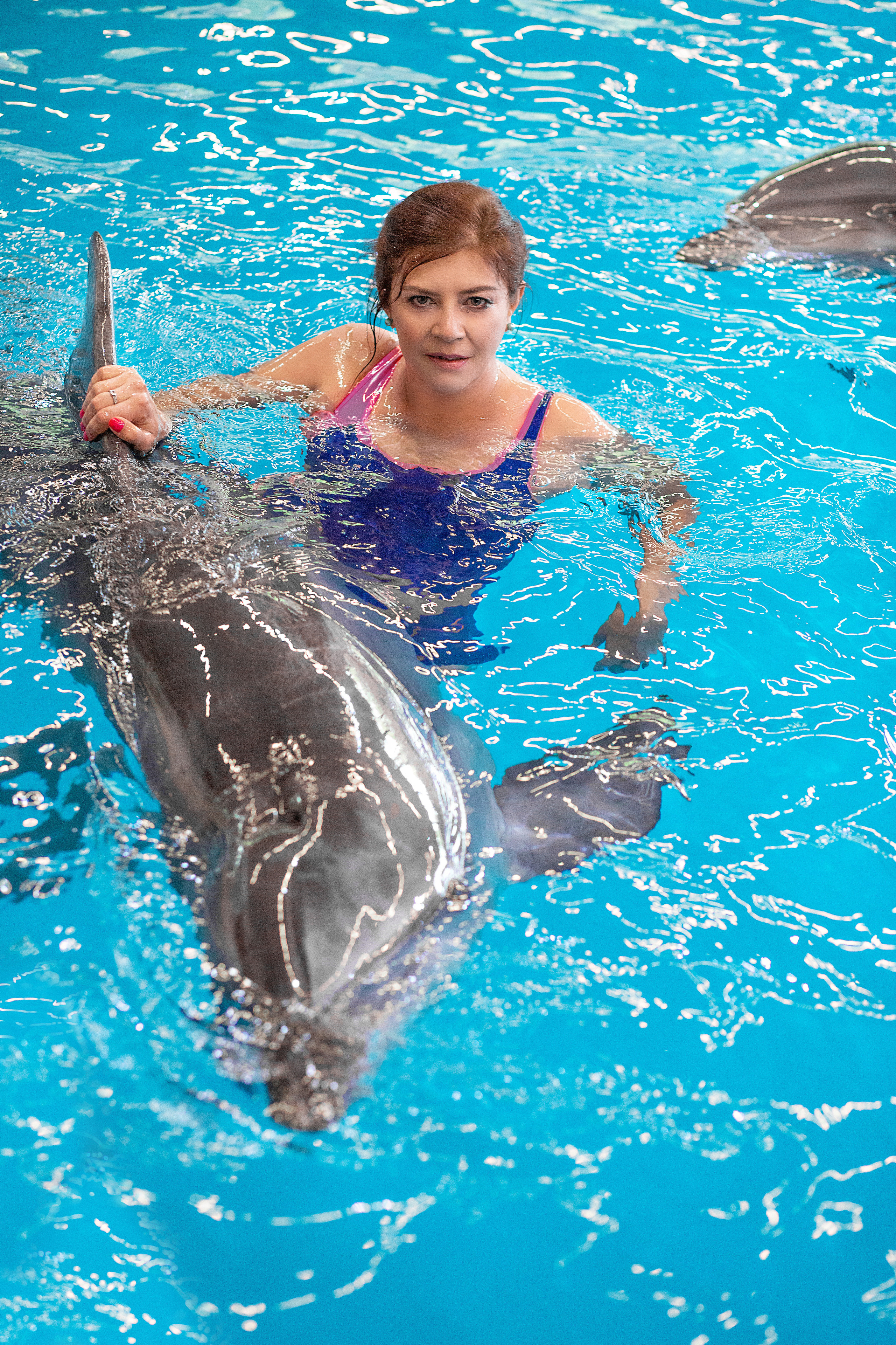 Екатерина с дельфинами. Фотосессия с лошадьми в Нижнем Новгороде