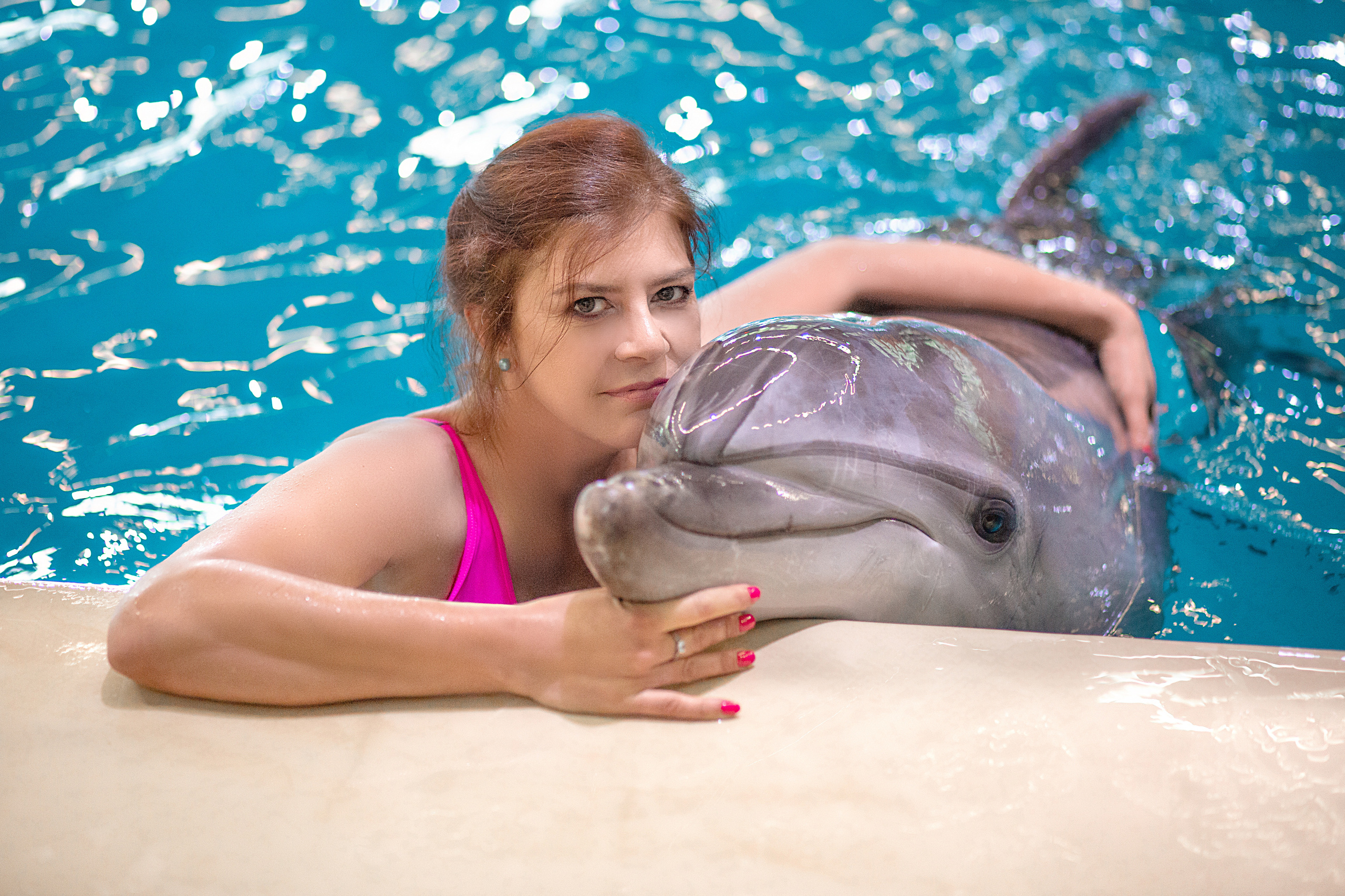 Екатерина с дельфинами. Фотосессия с лошадьми в Нижнем Новгороде