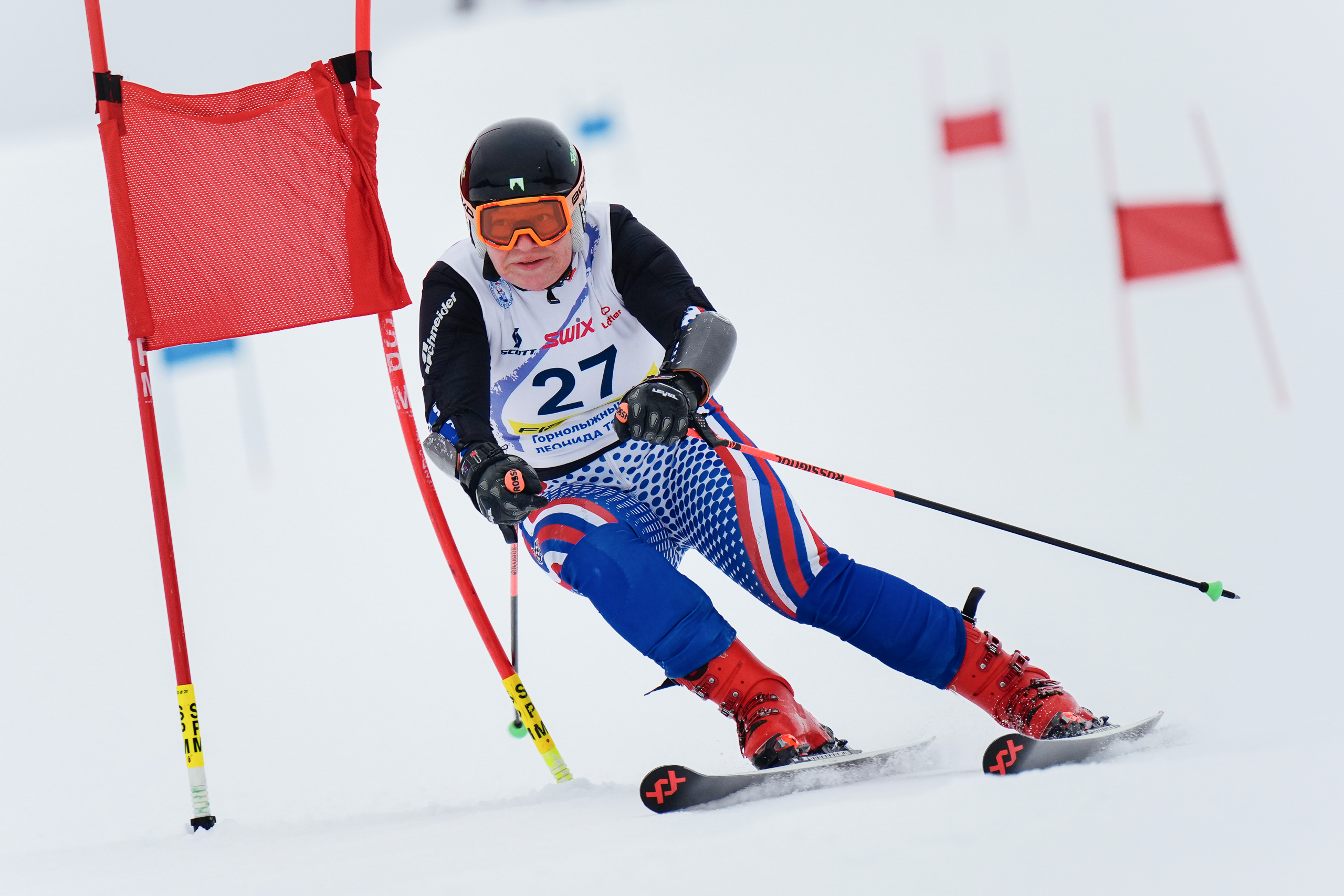 2026.03.07 | Соревнования среди ветеранов «Приз Горнолыжного клуба Леонида Тягачева» GS. Фотограф Студитский Евгений