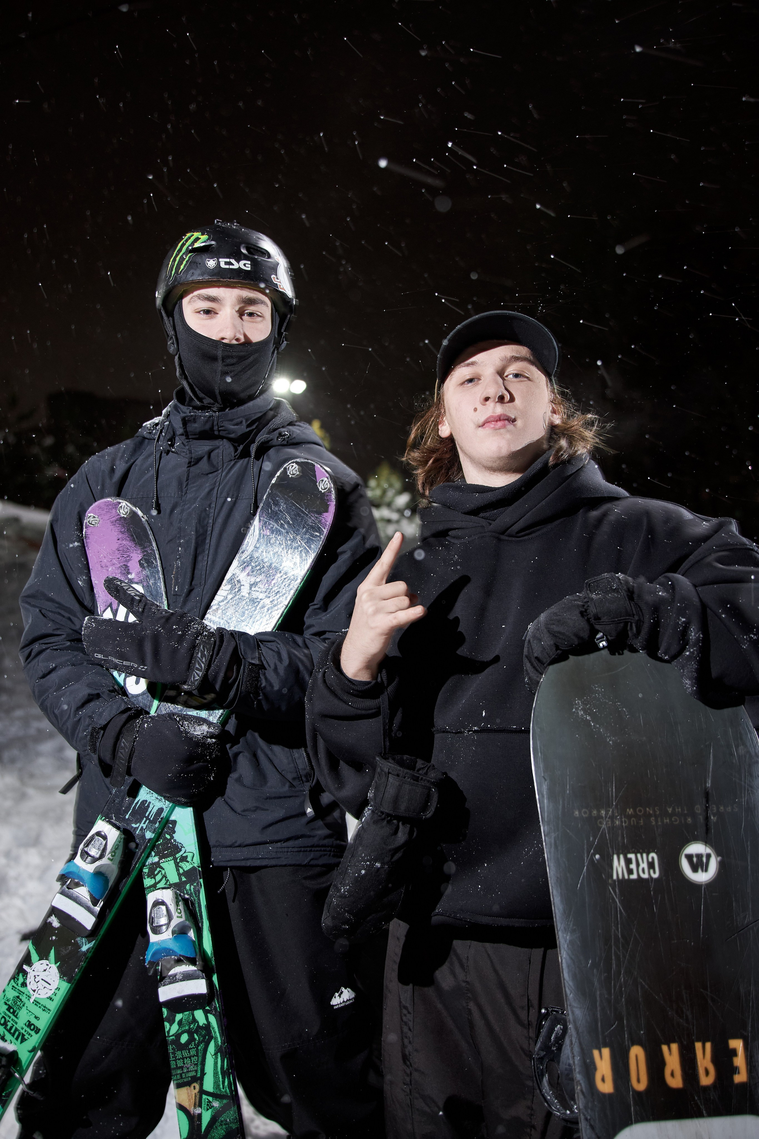 Сноубордисты. Фотограф Алексей Яковлев