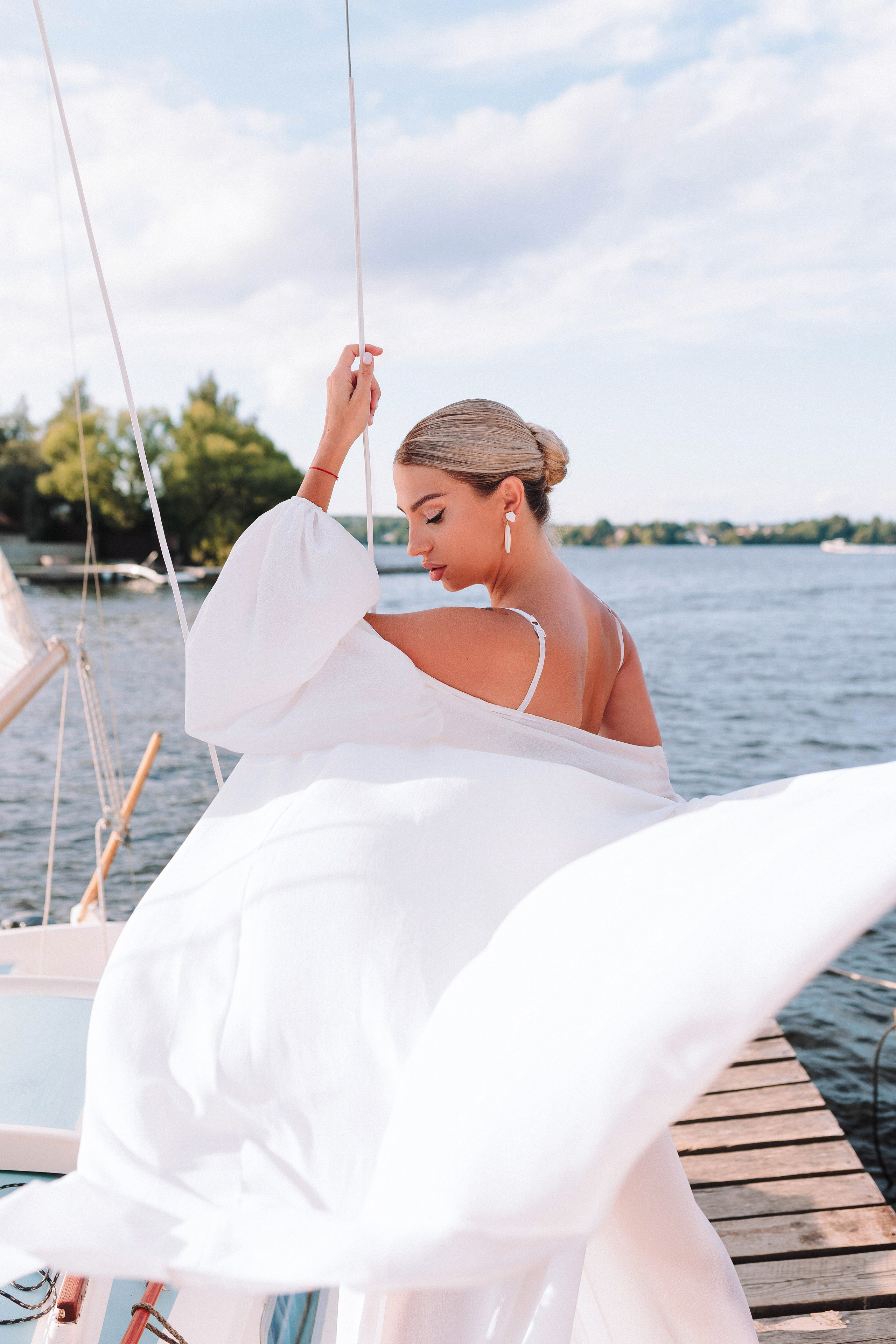 Съёмка на яхте. Фотограф Полина Лытнева