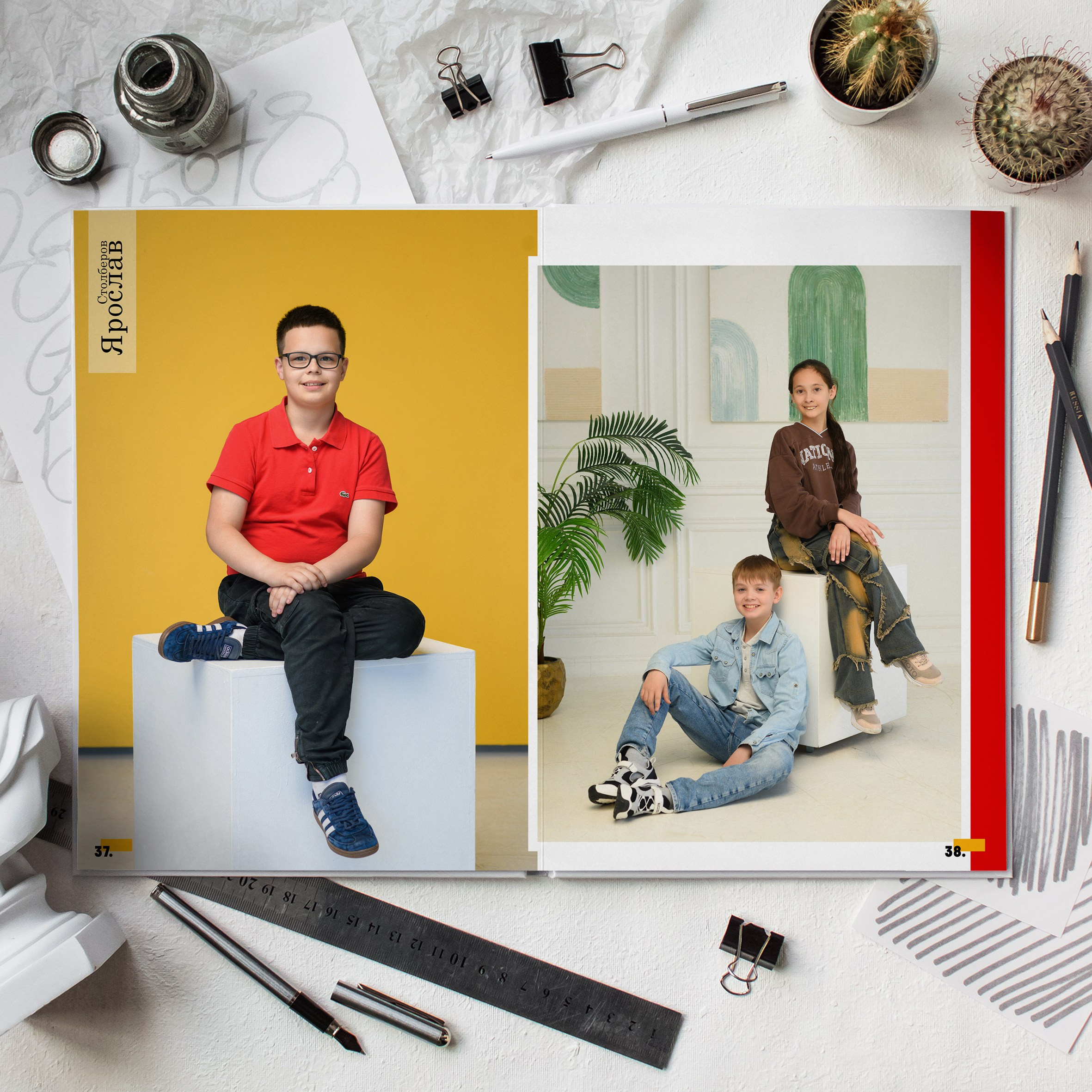 4С класс Большой альбом. Школьный фотограф и фотограф в детском саду